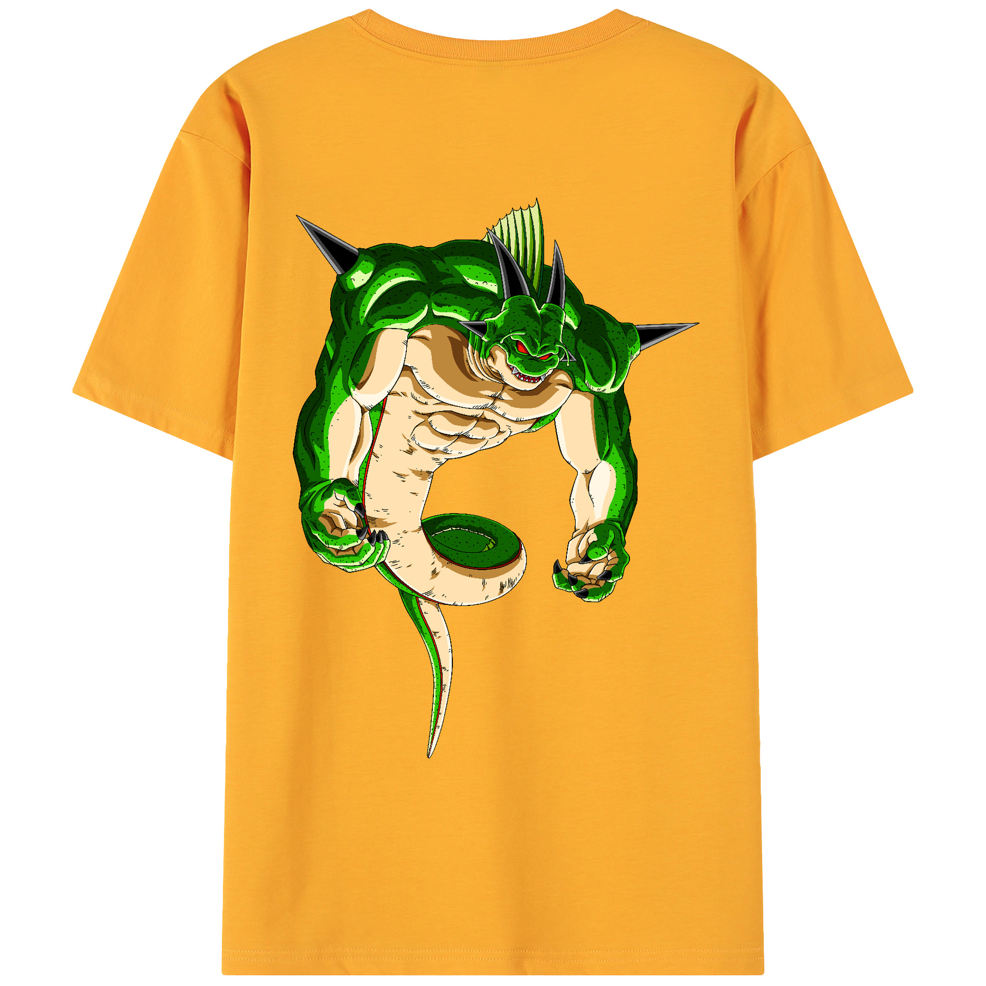 （画像用） ドラゴンボール 神龍 シェンロン DRAGON BALL Shenron 綿100％ メンズ半袖Tシャツ（バックプリント） 通気性
