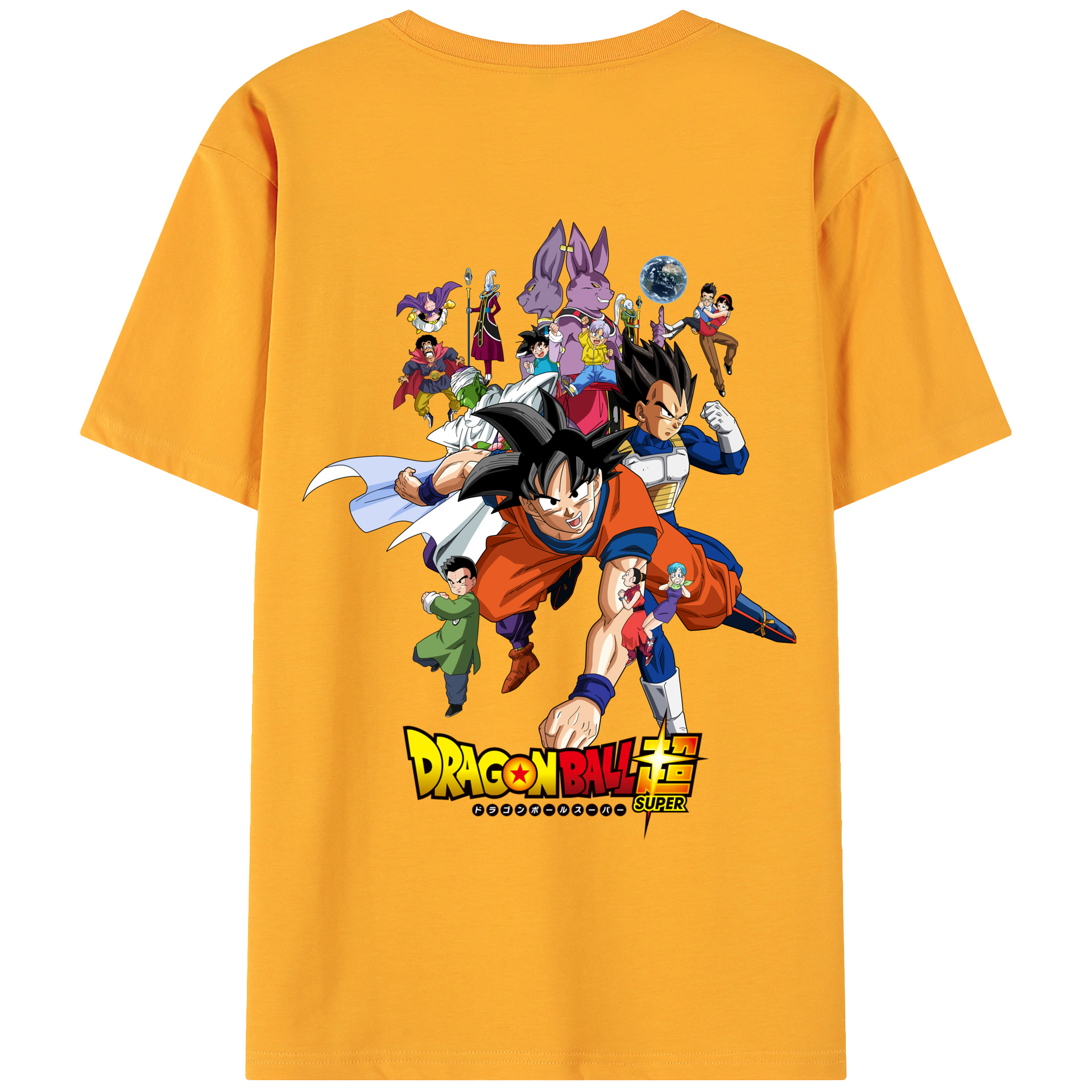 （画像用） ドラゴンボール DRAGON BALL 綿100％ メンズ半袖Tシャツ（バックプリント） 通気性