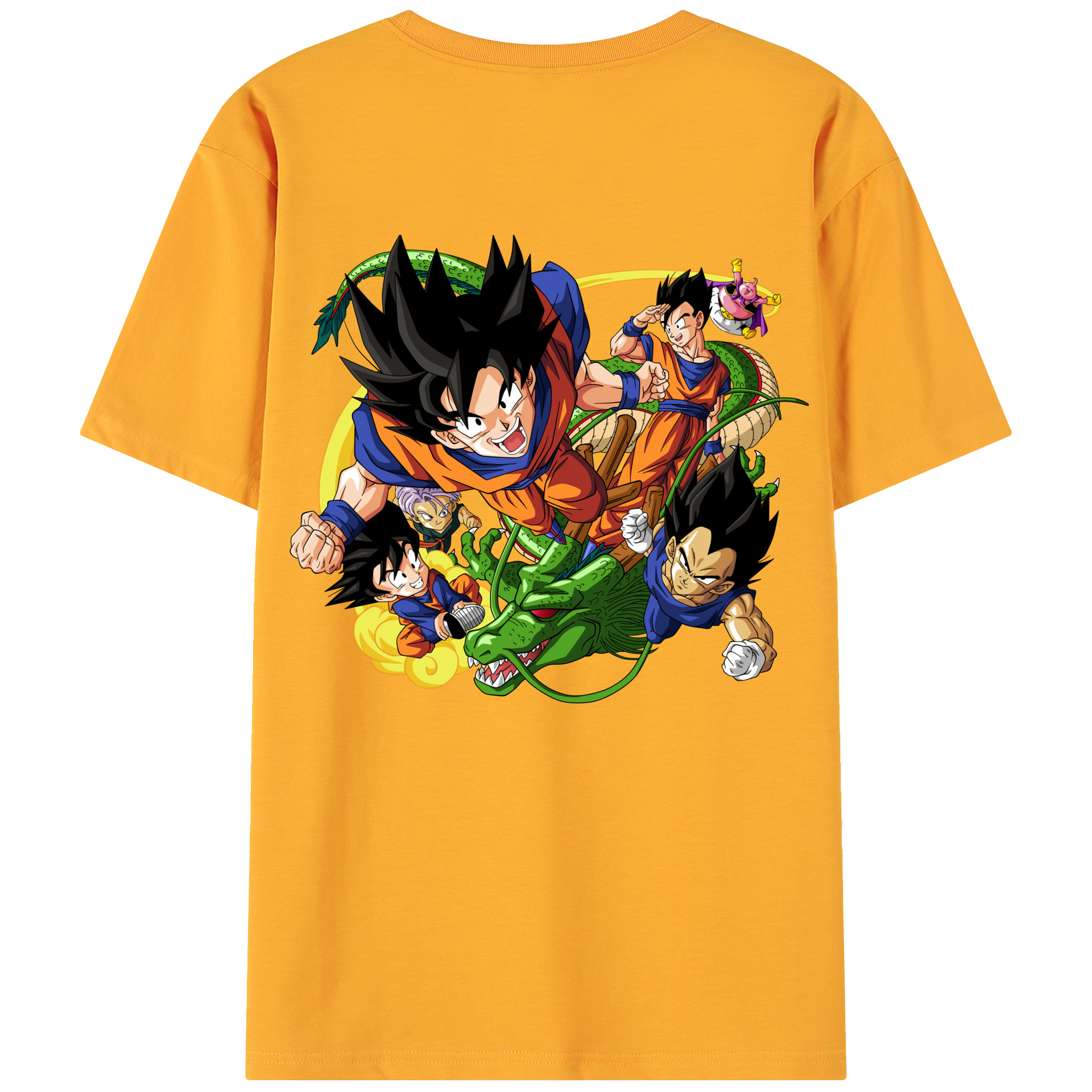 （画像用） ドラゴンボール DRAGON BALL 綿100％ メンズ半袖Tシャツ（バックプリント） 通気性