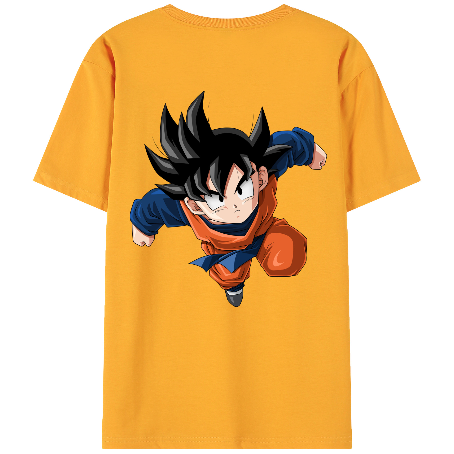 （画像用） ドラゴンボール 孫悟空（そん ごくう）Son Goku カカロット DRAGON BALL Kakarotto 綿100％ メンズ半袖Tシャツ（バックプリント） 通気性