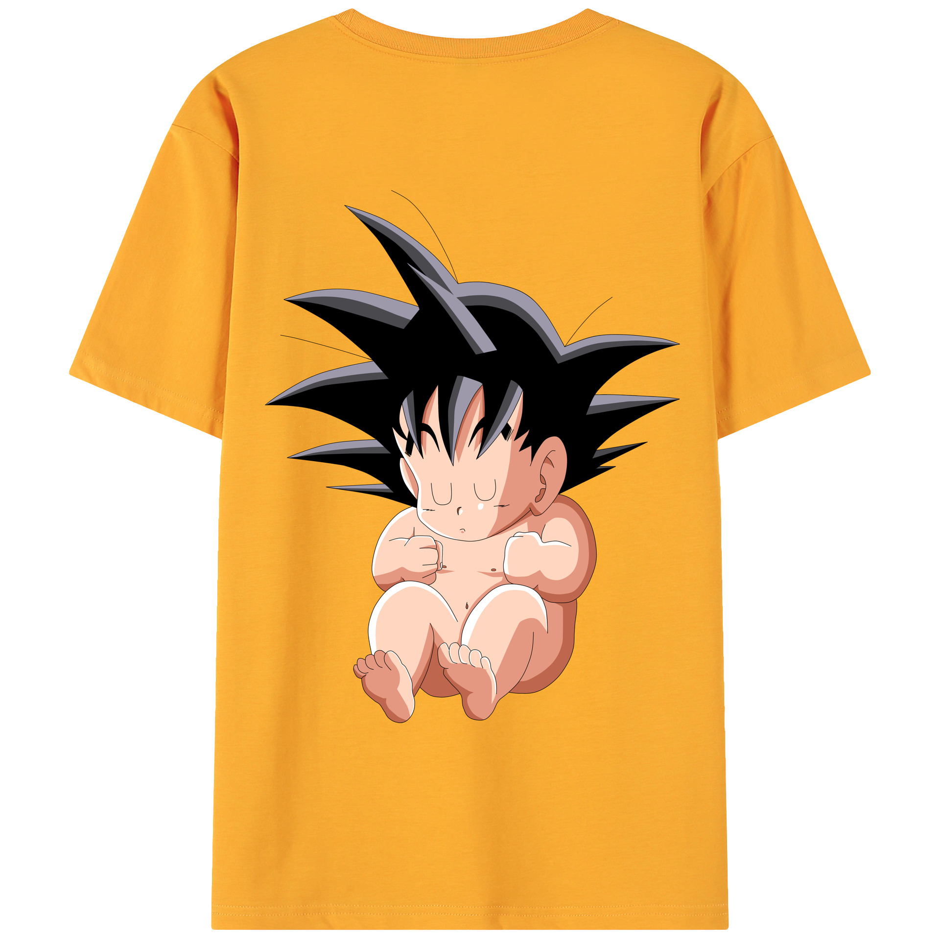 （画像用） ドラゴンボール 孫悟空（そん ごくう）Son Goku カカロット DRAGON BALL Kakarotto 綿100％ メンズ半袖Tシャツ（バックプリント） 通気性