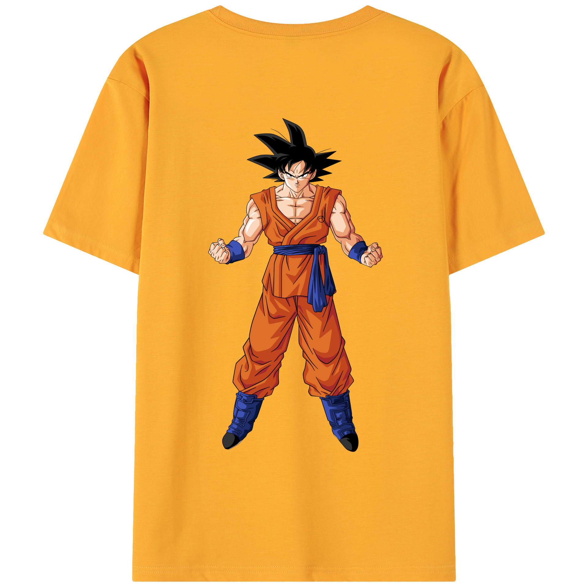 （画像用） ドラゴンボール 孫悟空（そん ごくう）Son Goku カカロット DRAGON BALL Kakarotto 綿100％ メンズ半袖Tシャツ（バックプリント） 通気性