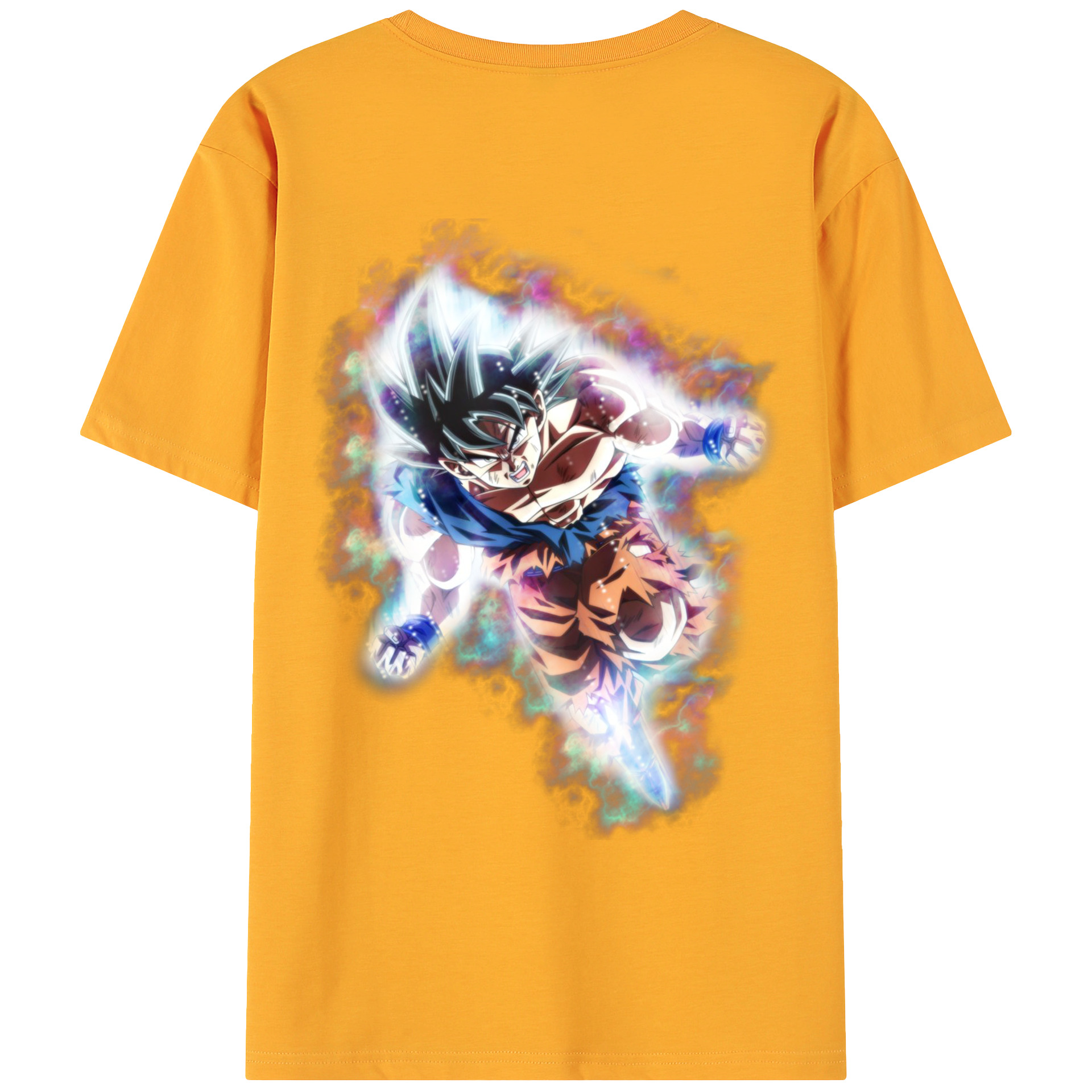 （画像用） ドラゴンボール 孫悟空（そん ごくう）Son Goku カカロット DRAGON BALL Kakarotto 綿100％ メンズ半袖Tシャツ（バックプリント） 通気性
