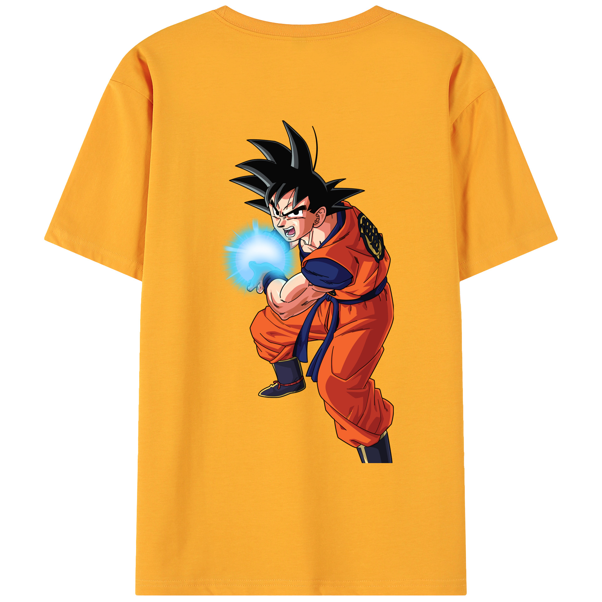 （画像用） ドラゴンボール 孫悟空（そん ごくう）Son Goku カカロット DRAGON BALL Kakarotto 綿100％ メンズ半袖Tシャツ（バックプリント） 通気性