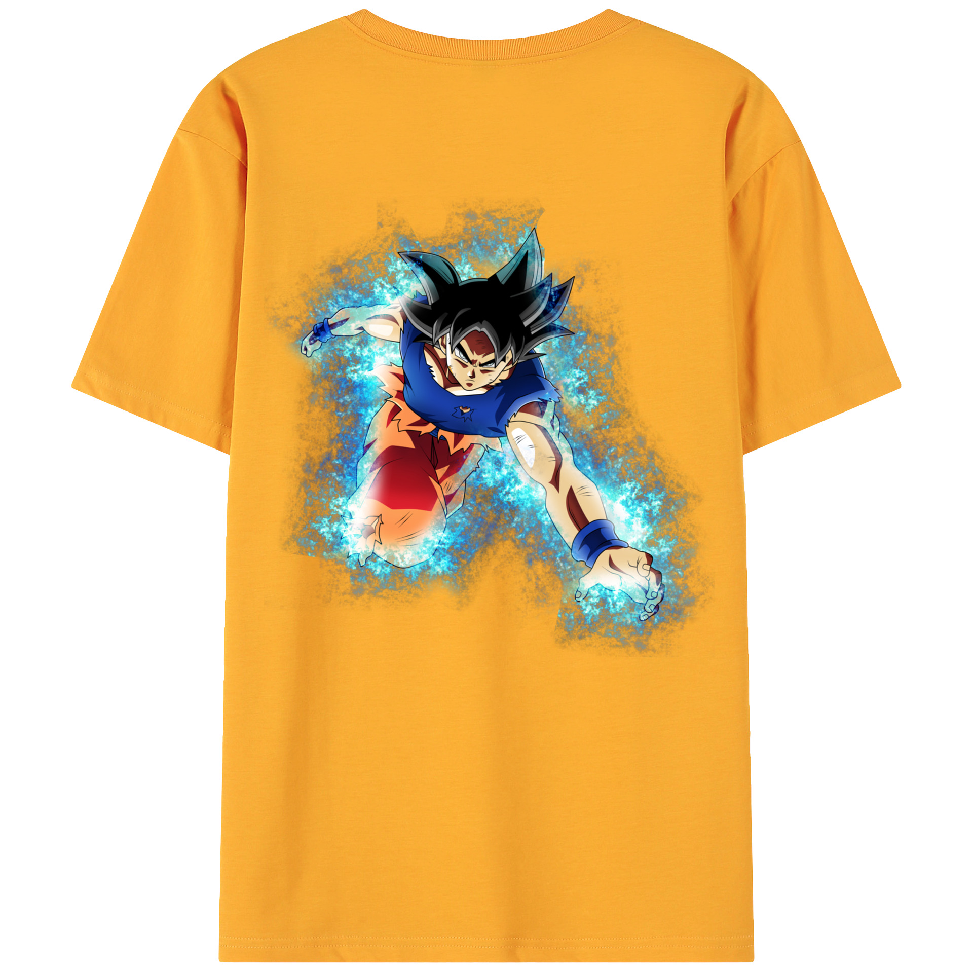 （画像用） ドラゴンボール 孫悟空（そん ごくう）Son Goku カカロット DRAGON BALL Kakarotto 綿100％ メンズ半袖Tシャツ（バックプリント） 通気性