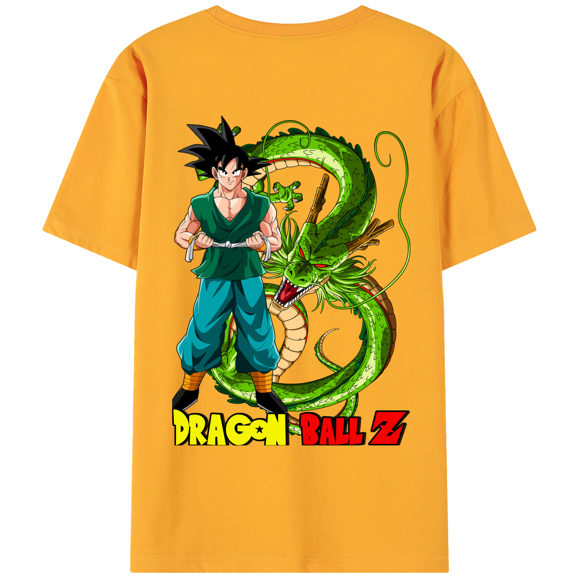 （画像用） ドラゴンボール 孫悟空（そん ごくう）Son Goku カカロット DRAGON BALL Kakarotto 綿100％ メンズ半袖Tシャツ（バックプリント） 通気性