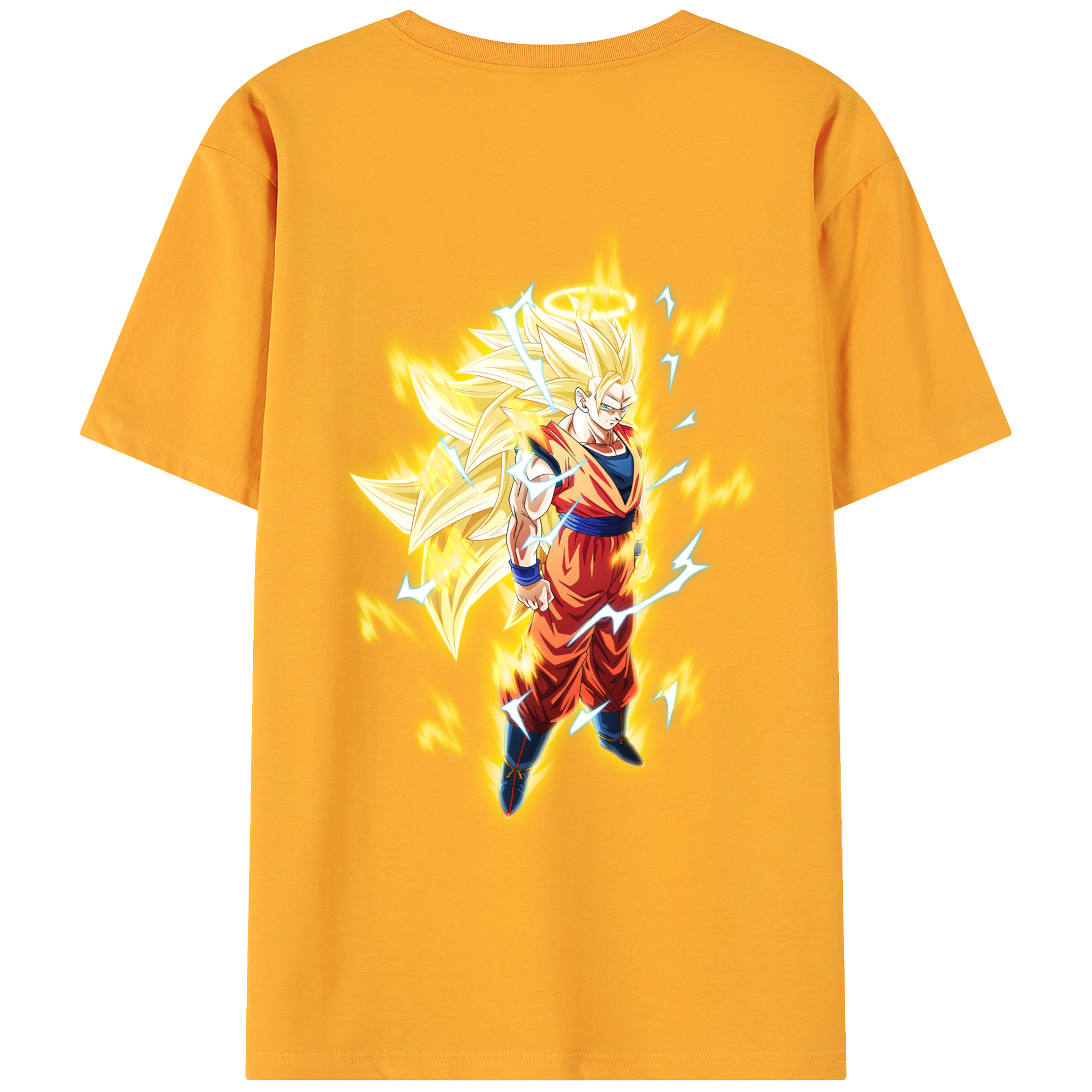 （画像用） ドラゴンボール 孫悟空（そん ごくう）Son Goku カカロット DRAGON BALL Kakarotto 綿100％ メンズ半袖Tシャツ（バックプリント） 通気性