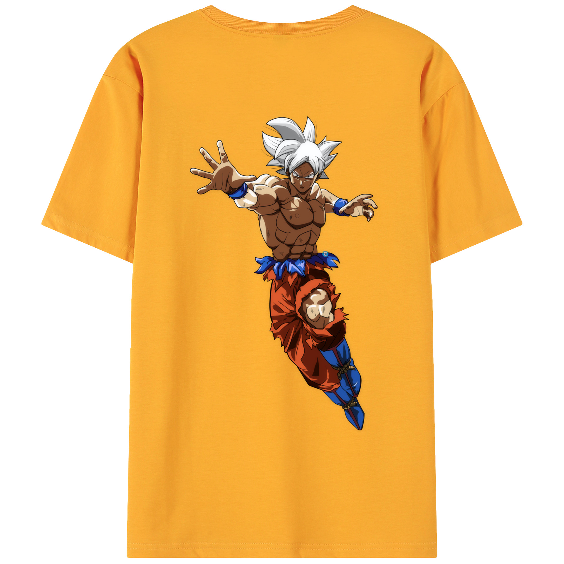 （画像用） ドラゴンボール 孫悟空（そん ごくう）Son Goku カカロット DRAGON BALL Kakarotto 綿100％ メンズ半袖Tシャツ（バックプリント） 通気性