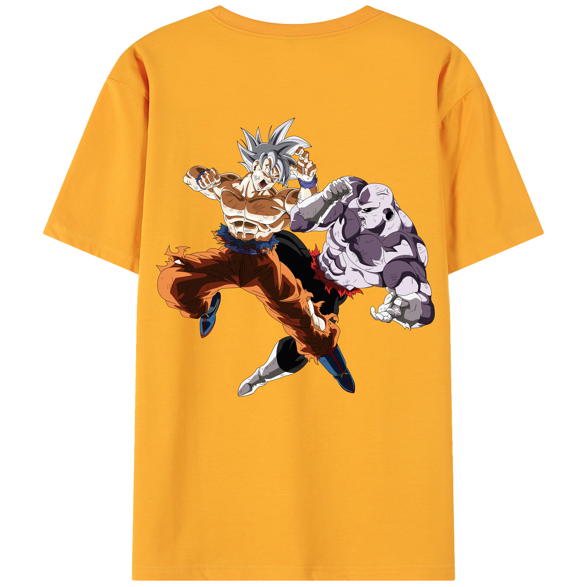 （画像用） ドラゴンボール 孫悟空（そん ごくう）Son Goku カカロット DRAGON BALL Kakarotto 綿100％ メンズ半袖Tシャツ（バックプリント） 通気性