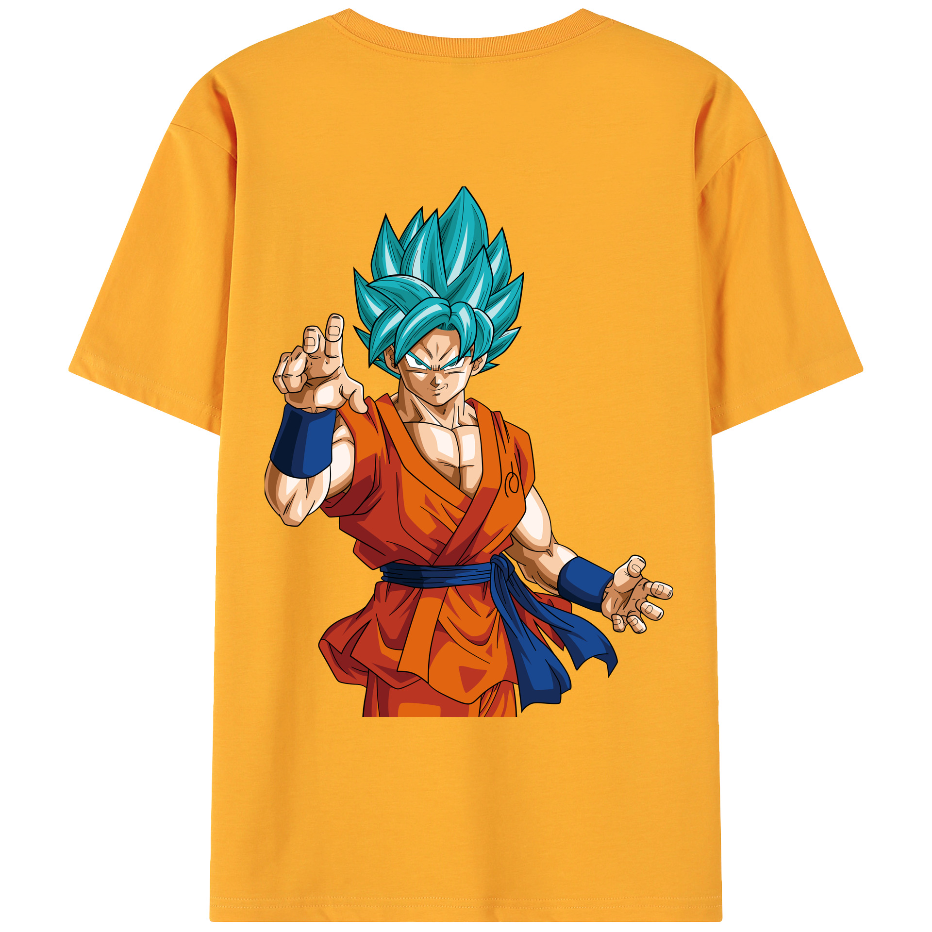 （画像用） ドラゴンボール 孫悟空（そん ごくう）Son Goku カカロット DRAGON BALL Kakarotto 綿100％ メンズ半袖Tシャツ（バックプリント） 通気性