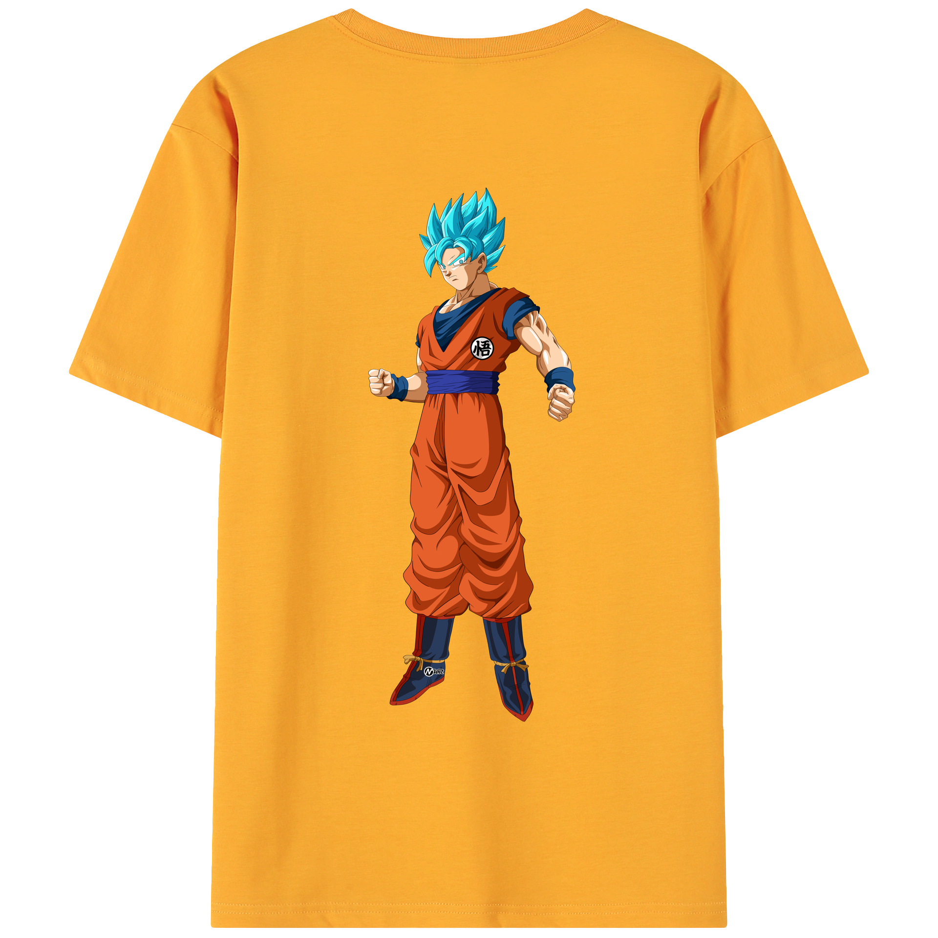 （画像用） ドラゴンボール 孫悟空（そん ごくう）Son Goku カカロット DRAGON BALL Kakarotto 綿100％ メンズ半袖Tシャツ（バックプリント） 通気性