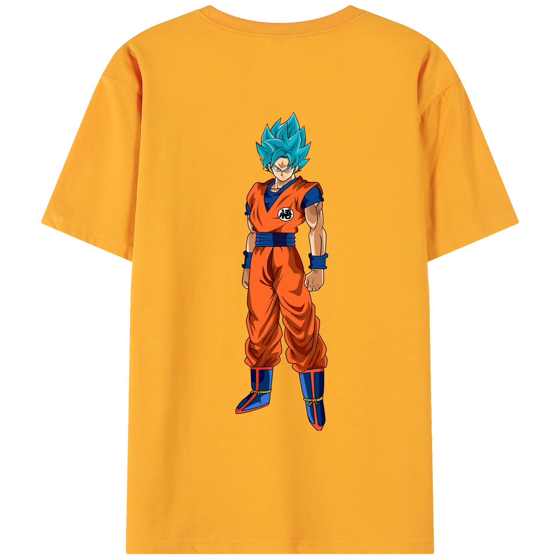 （画像用） ドラゴンボール 孫悟空（そん ごくう）Son Goku カカロット DRAGON BALL Kakarotto 綿100％ メンズ半袖Tシャツ（バックプリント） 通気性