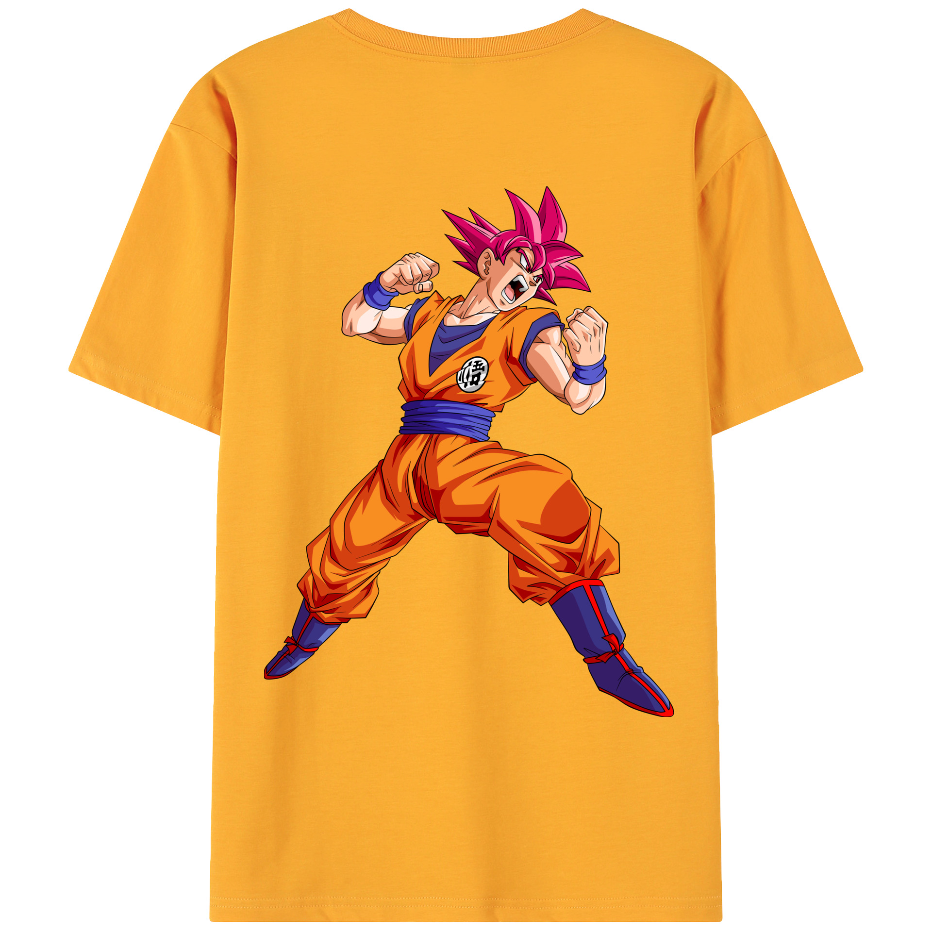 （画像用） ドラゴンボール 孫悟空（そん ごくう）Son Goku カカロット DRAGON BALL Kakarotto 綿100％ メンズ半袖Tシャツ（バックプリント） 通気性