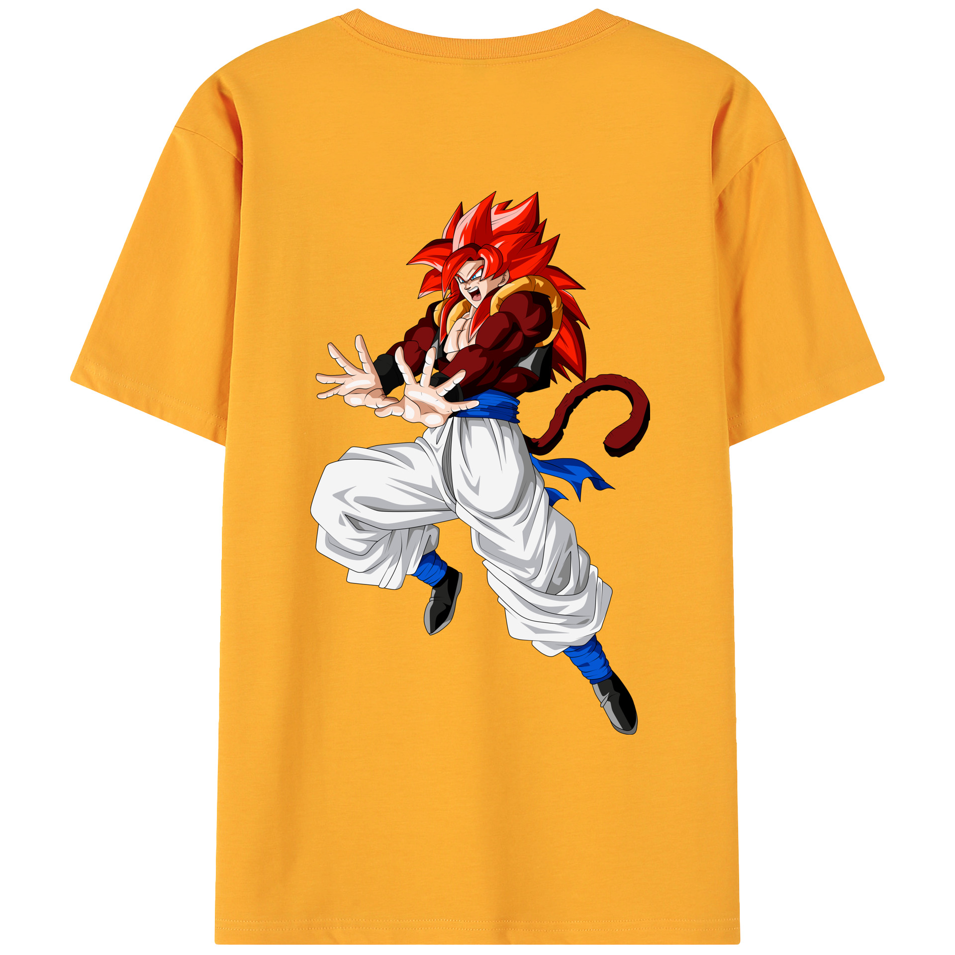 （画像用） ドラゴンボール 孫悟空（そん ごくう）Son Goku カカロット DRAGON BALL Kakarotto 綿100％ メンズ半袖Tシャツ（バックプリント） 通気性