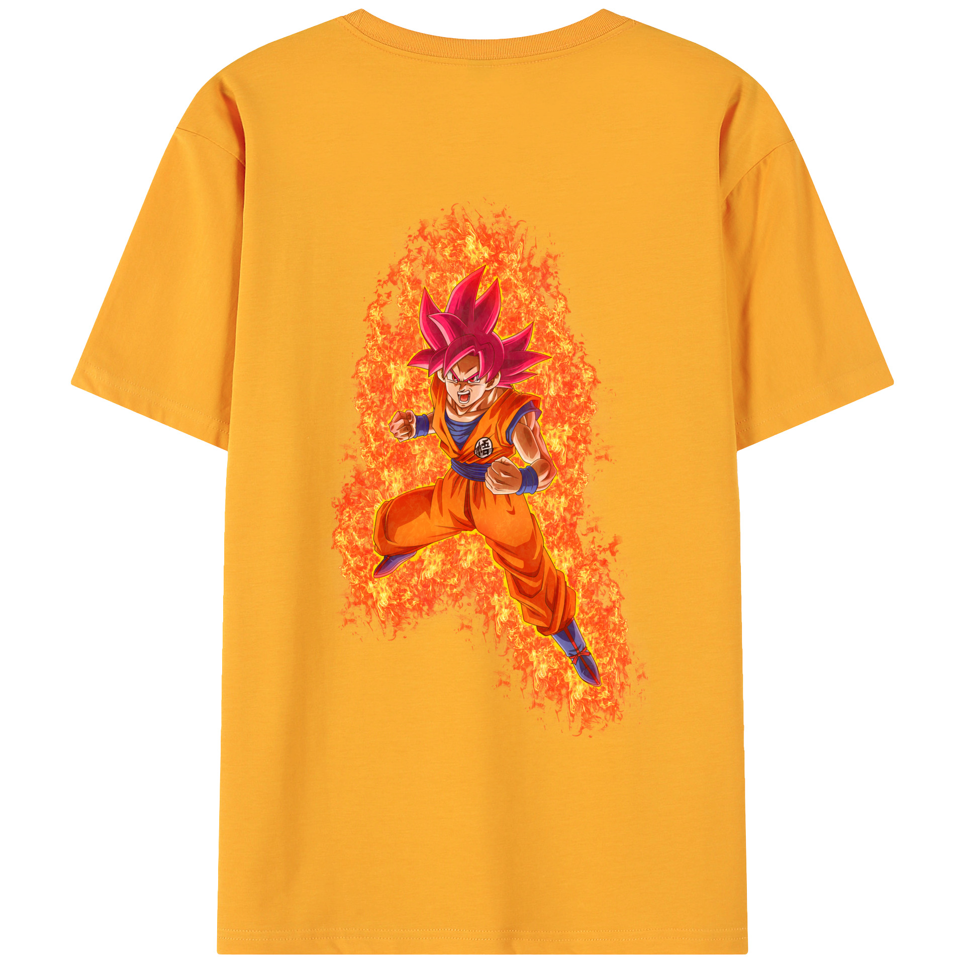 （画像用） ドラゴンボール 孫悟空（そん ごくう）Son Goku カカロット DRAGON BALL Kakarotto 綿100％ メンズ半袖Tシャツ（バックプリント） 通気性