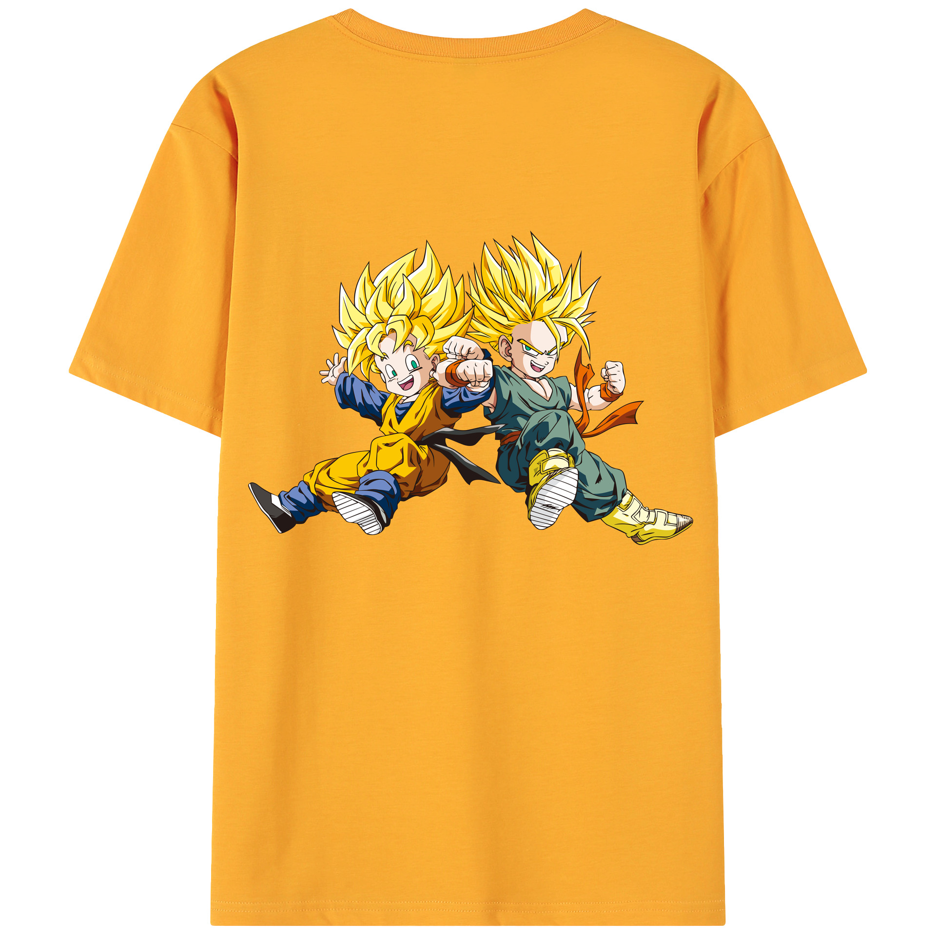 （画像用） ドラゴンボール 孫悟空（そん ごくう）Son Goku カカロット DRAGON BALL Kakarotto 綿100％ メンズ半袖Tシャツ（バックプリント） 通気性
