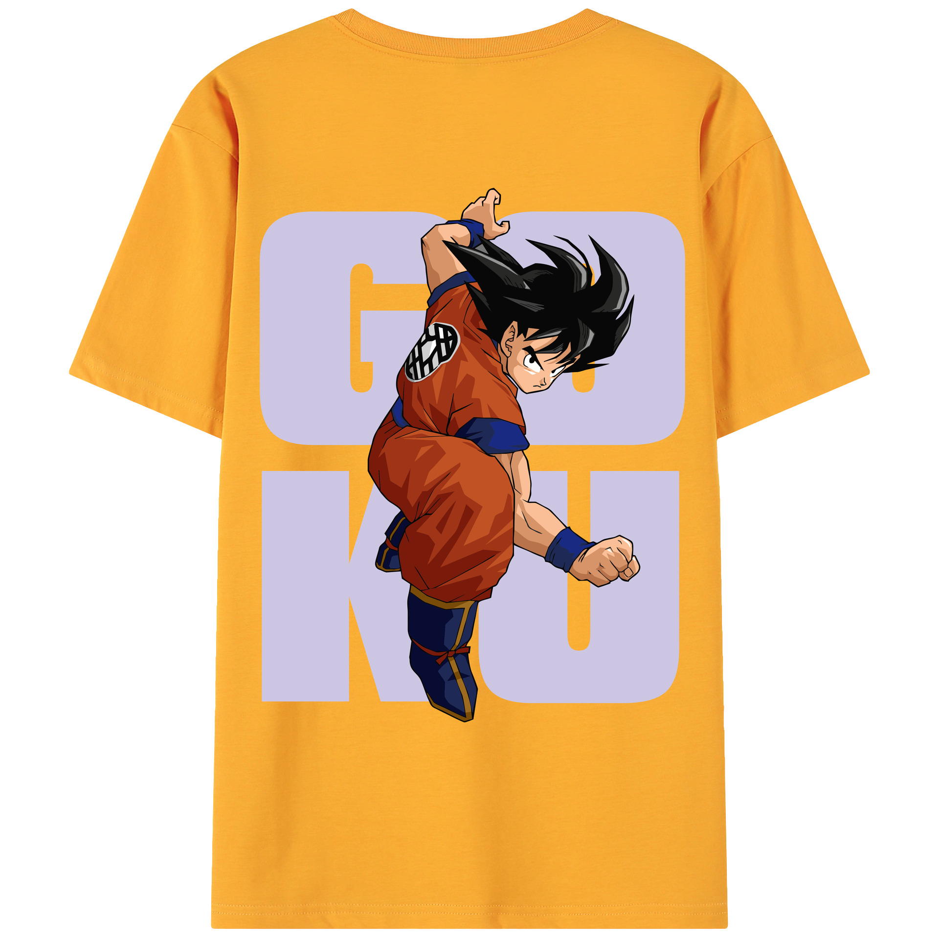 （画像用） ドラゴンボール 孫悟空（そん ごくう）Son Goku カカロット DRAGON BALL Kakarotto 綿100％ メンズ半袖Tシャツ（バックプリント） 通気性