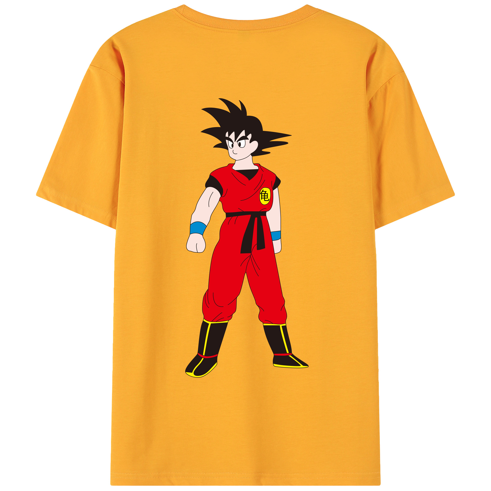 （画像用） ドラゴンボール 孫悟空（そん ごくう）Son Goku カカロット DRAGON BALL Kakarotto 綿100％ メンズ半袖Tシャツ（バックプリント） 通気性