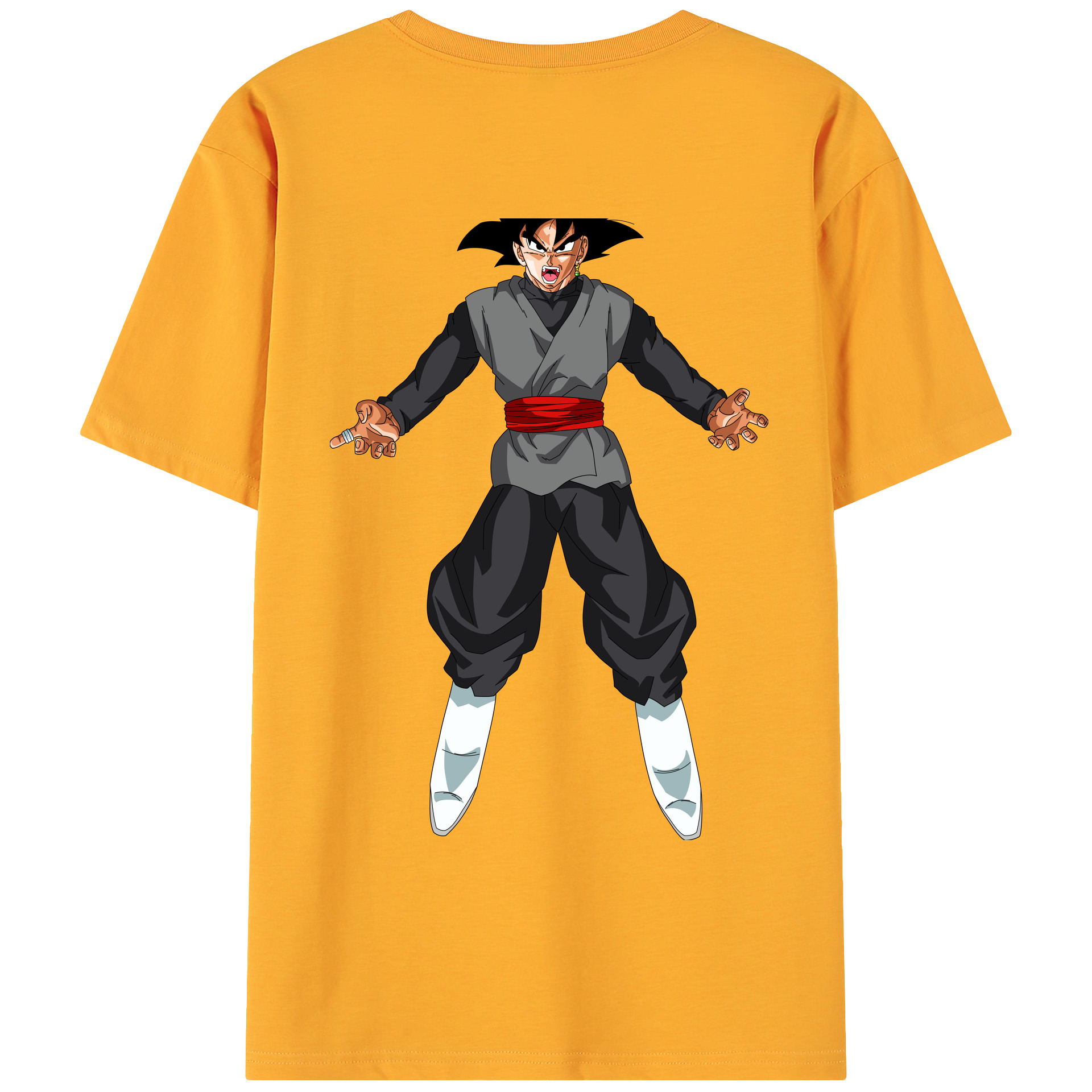 （画像用） ドラゴンボール ベジータ四世（Bejīta Yonsei）DRAGON BALL Vegeta IV 綿100％ メンズ半袖Tシャツ（バックプリント） 通気性