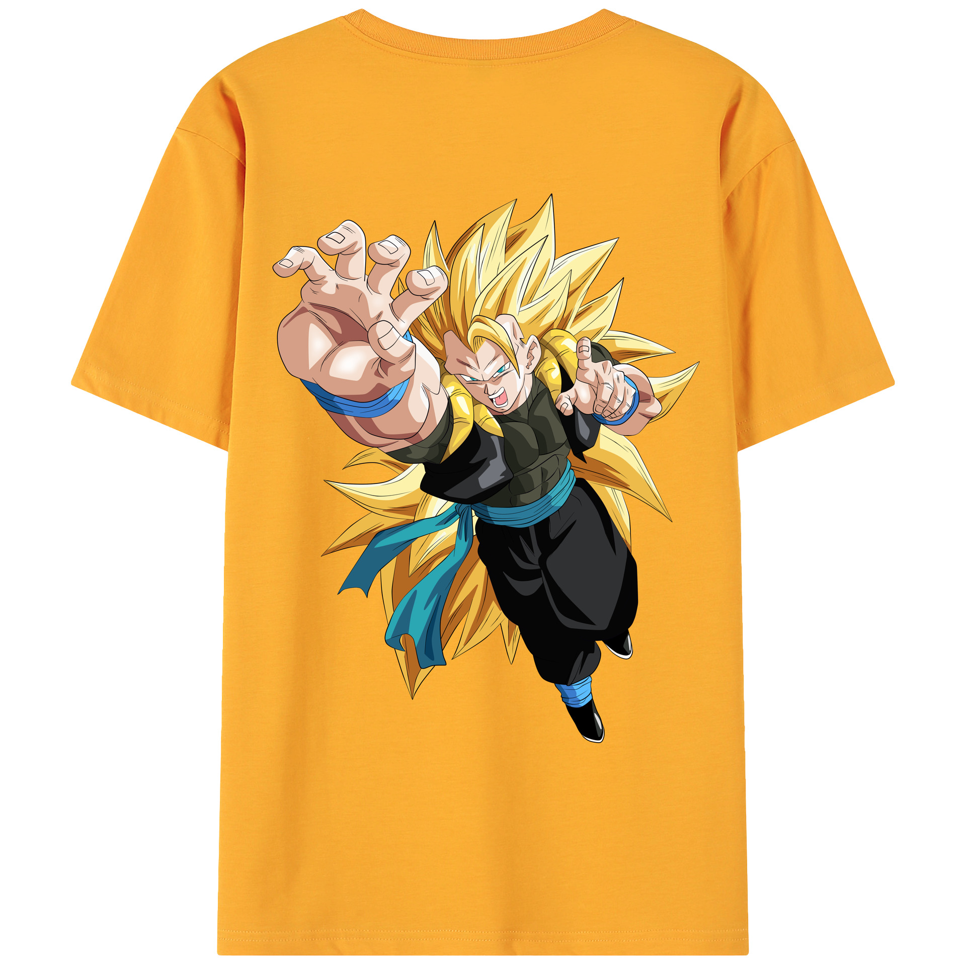 （画像用） ドラゴンボール ベジータ四世（Bejīta Yonsei）DRAGON BALL Vegeta IV 綿100％ メンズ半袖Tシャツ（バックプリント） 通気性