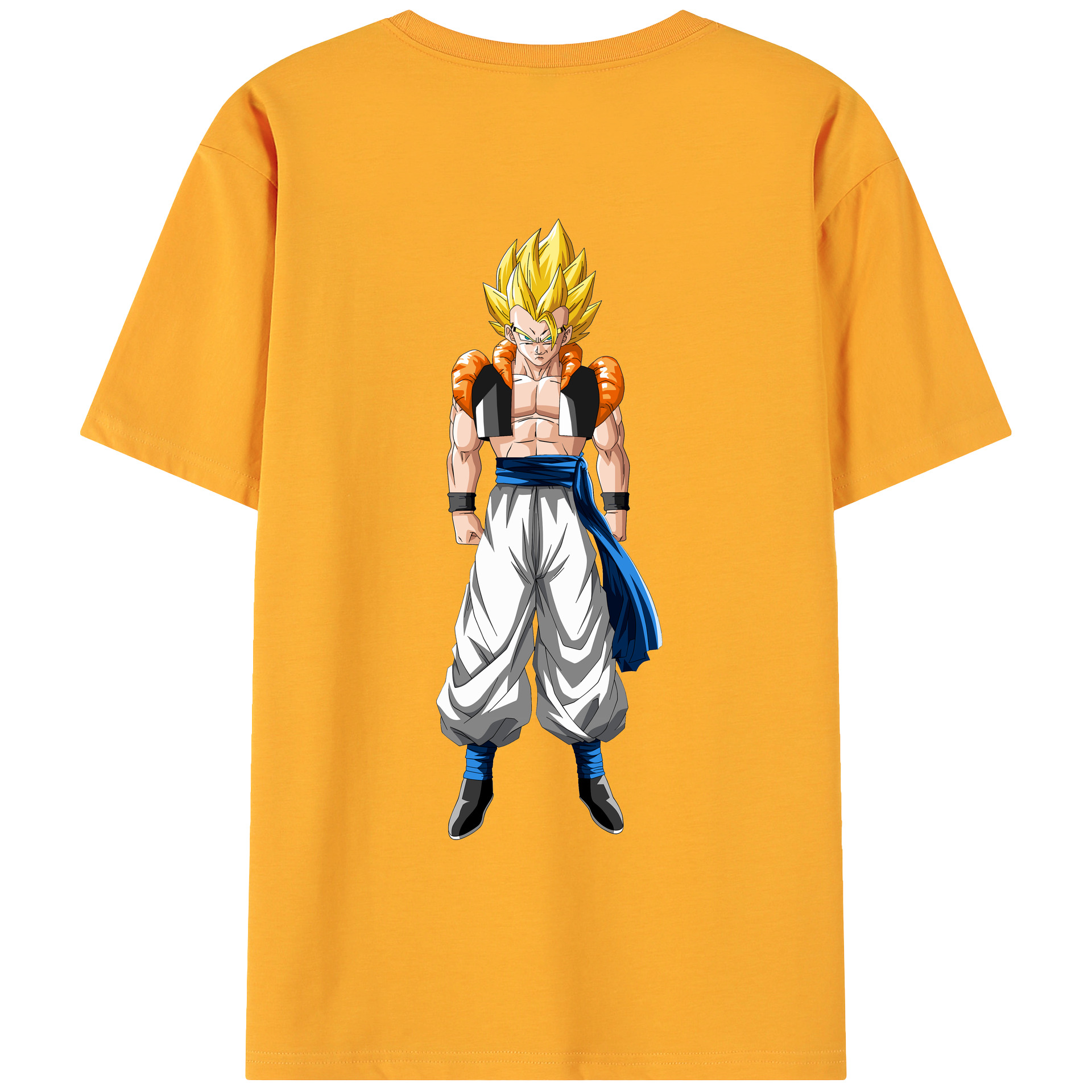 （画像用） ドラゴンボール ベジータ四世（Bejīta Yonsei）DRAGON BALL Vegeta IV 綿100％ メンズ半袖Tシャツ（バックプリント） 通気性
