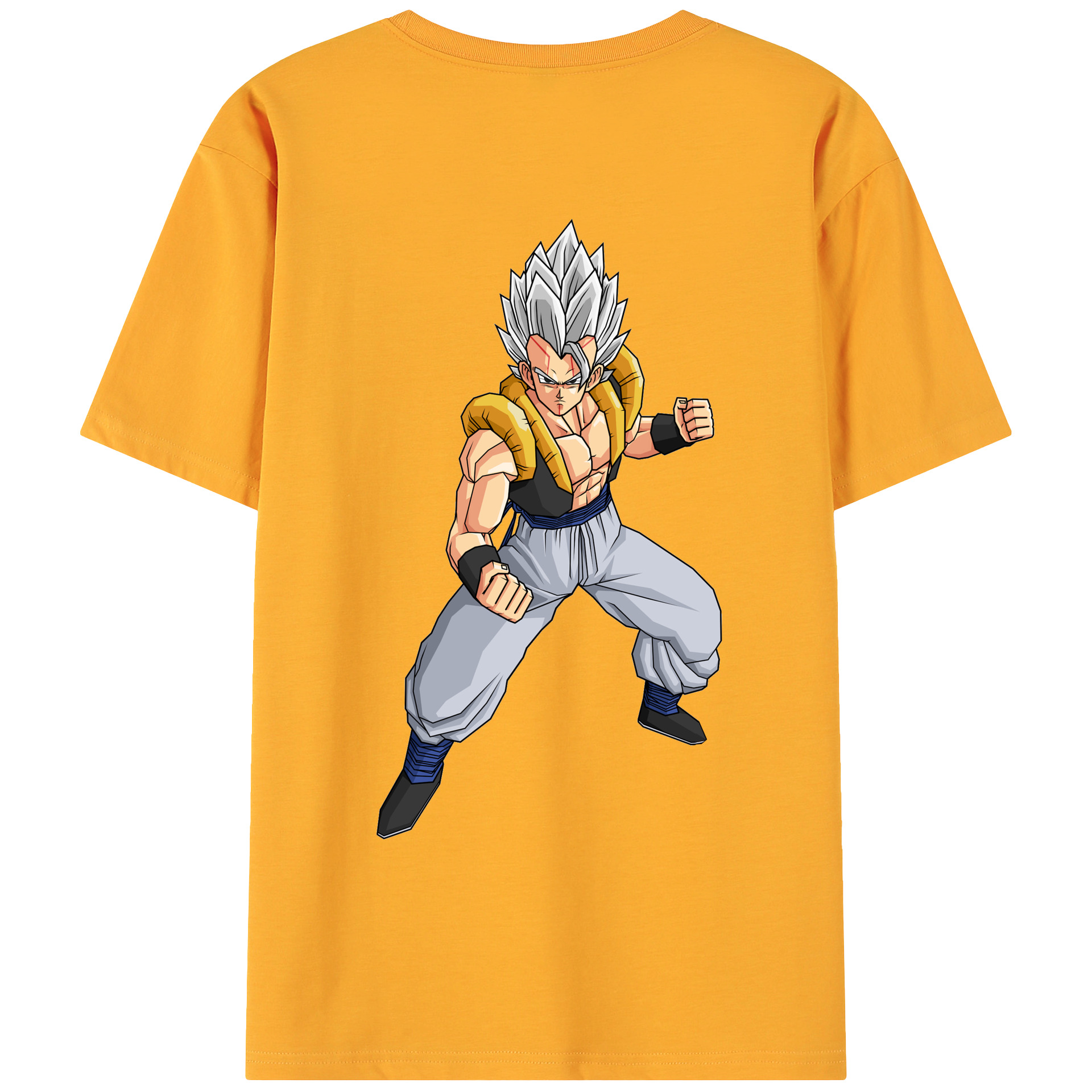 （画像用） ドラゴンボール ベジータ四世（Bejīta Yonsei）DRAGON BALL Vegeta IV 綿100％ メンズ半袖Tシャツ（バックプリント） 通気性