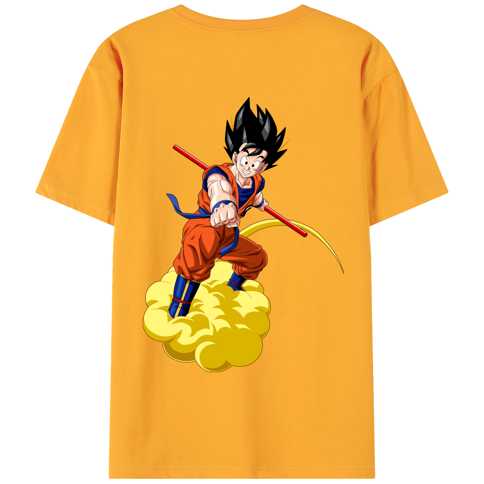 （画像用） ドラゴンボール 孫 悟飯（そんごはん）DRAGON BALL Son Gohan 綿100％ メンズ半袖Tシャツ（バックプリント） 通気性