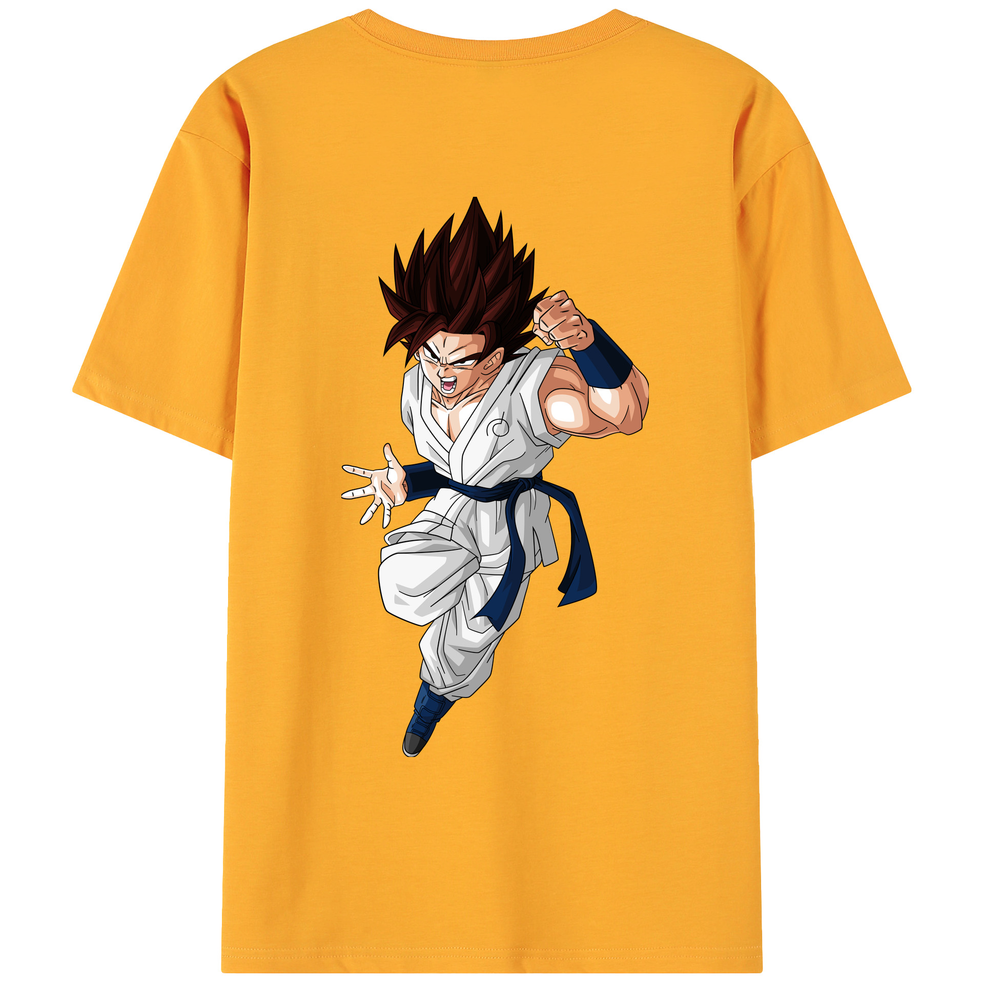 （画像用） ドラゴンボール 孫 悟飯（そんごはん）DRAGON BALL Son Gohan 綿100％ メンズ半袖Tシャツ（バックプリント） 通気性