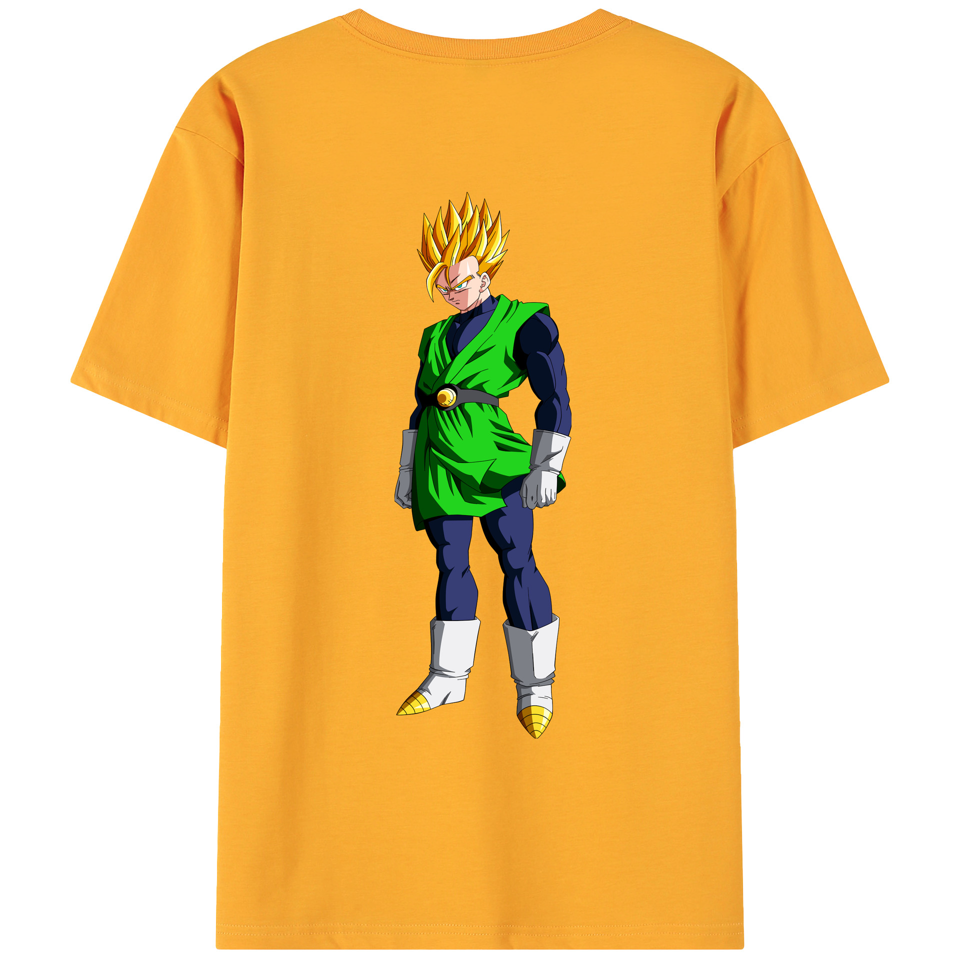 （画像用） ドラゴンボール 孫 悟飯（そんごはん）DRAGON BALL Son Gohan 綿100％ メンズ半袖Tシャツ（バックプリント） 通気性