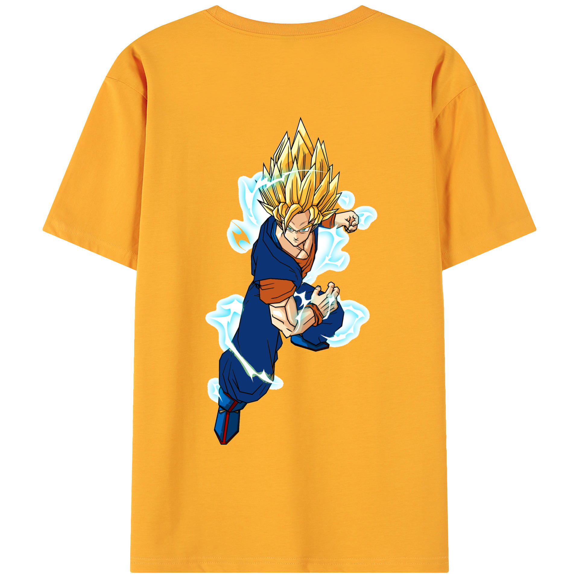 （画像用） ドラゴンボール 孫 悟飯（そんごはん）DRAGON BALL Son Gohan 綿100％ メンズ半袖Tシャツ（バックプリント） 通気性
