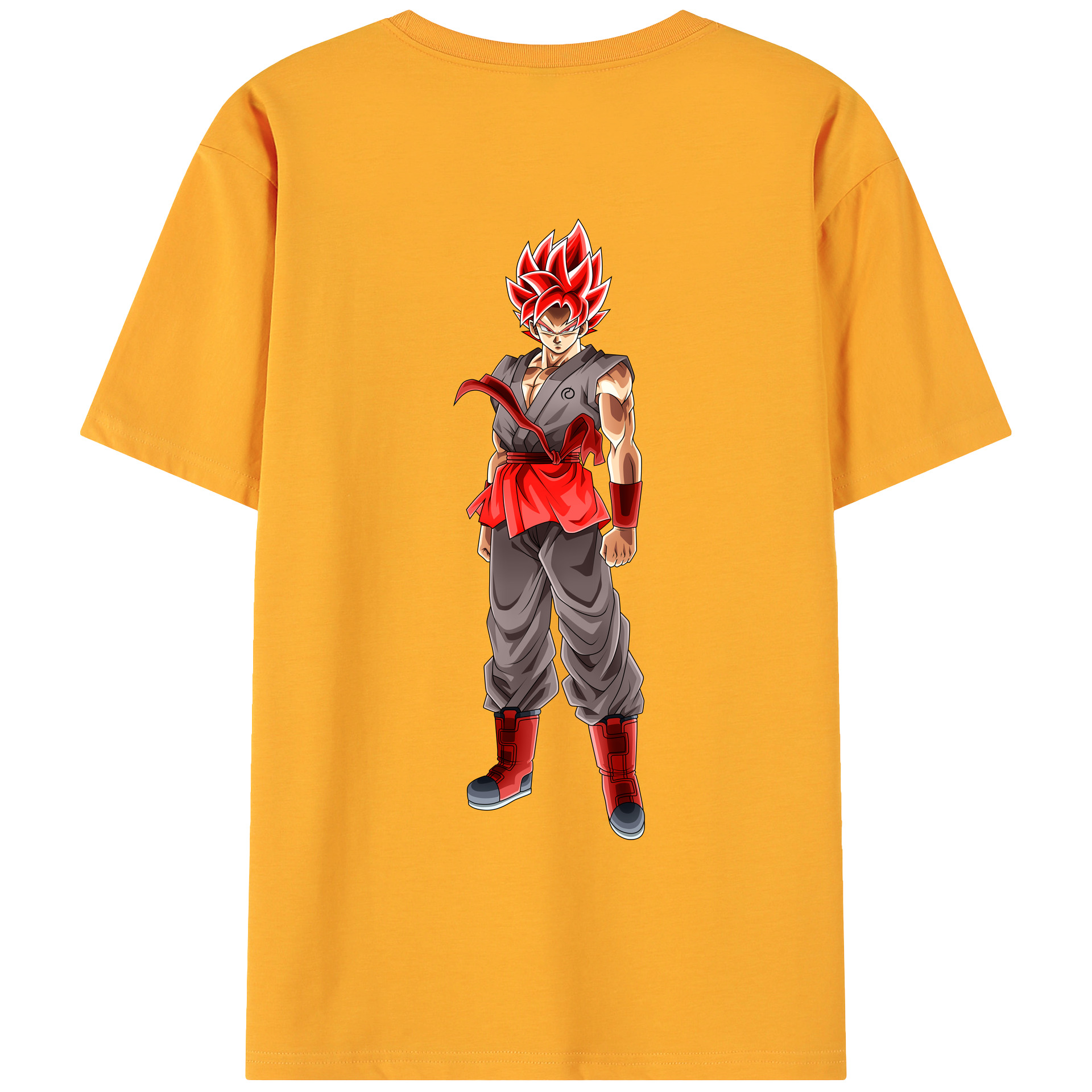 （画像用） ドラゴンボール 孫 悟飯（そんごはん）DRAGON BALL Son Gohan 綿100％ メンズ半袖Tシャツ（バックプリント） 通気性