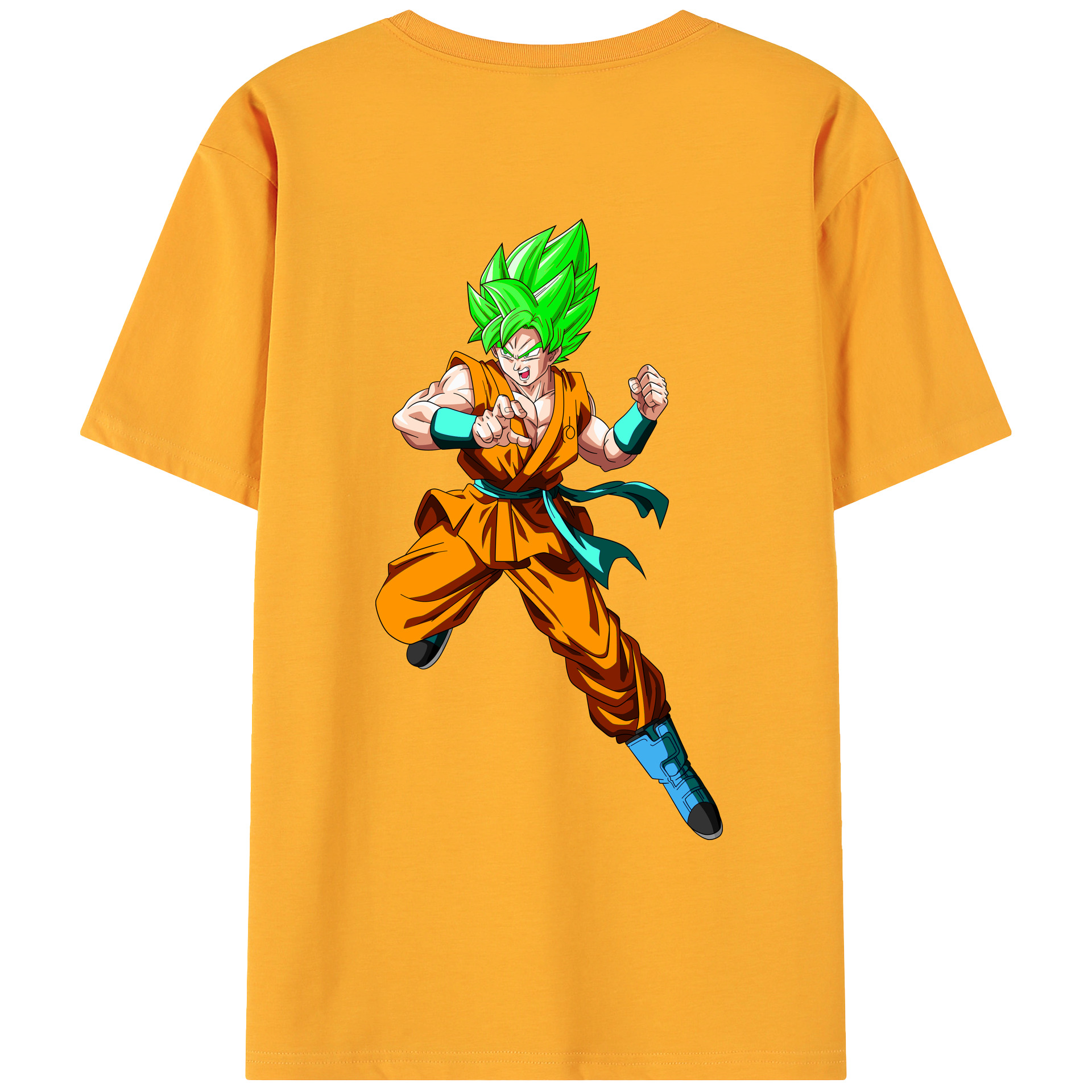 （画像用） ドラゴンボール 孫 悟飯（そんごはん）DRAGON BALL Son Gohan 綿100％ メンズ半袖Tシャツ（バックプリント） 通気性