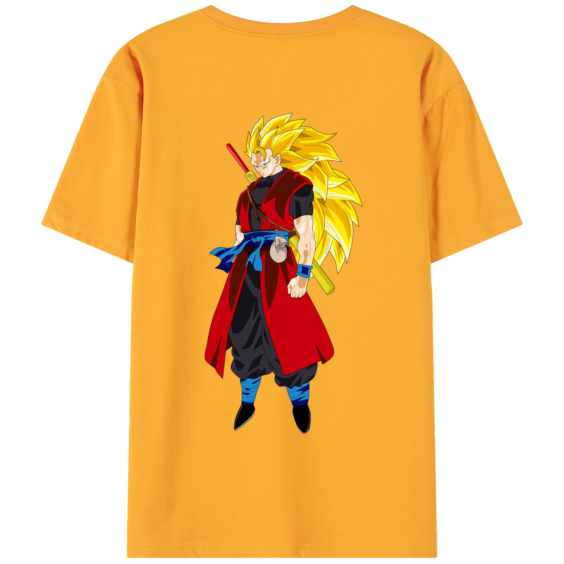（画像用） ドラゴンボール トランクス（Torankusu）DRAGON BALL Trunks 綿100％ メンズ半袖Tシャツ（バックプリント） 通気性