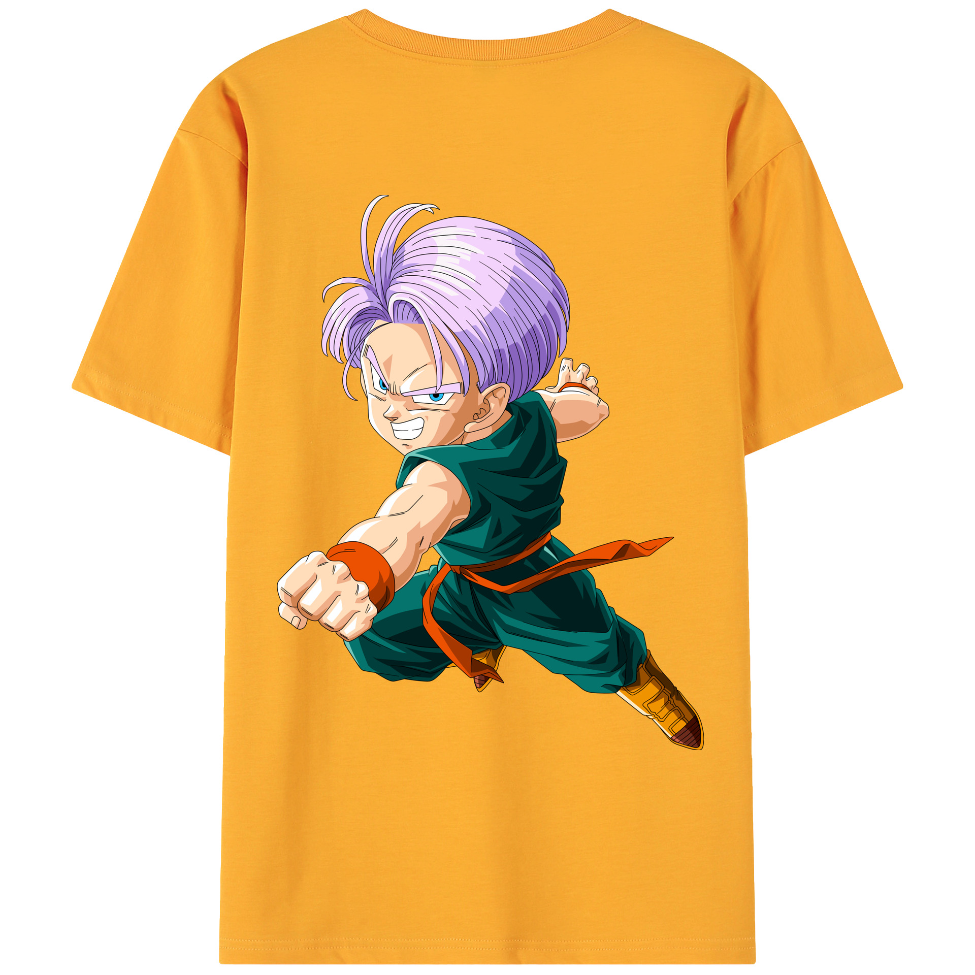 （画像用） ドラゴンボール トランクス（Torankusu）DRAGON BALL Trunks 綿100％ メンズ半袖Tシャツ（バックプリント） 通気性