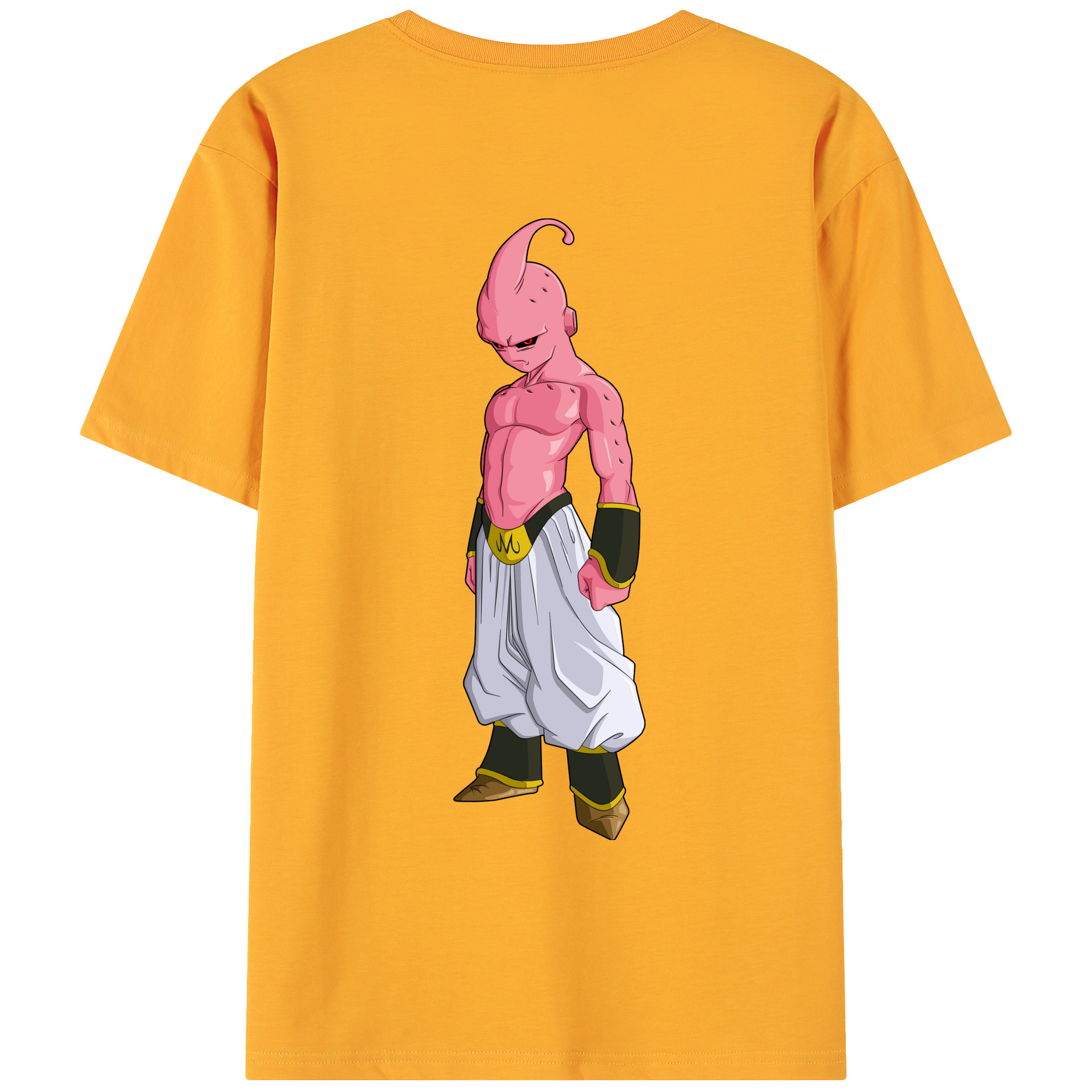 （画像用） ドラゴンボール 魔人ブウ DRAGON BALL Majin Buu 綿100％ メンズ半袖Tシャツ（バックプリント） 通気性