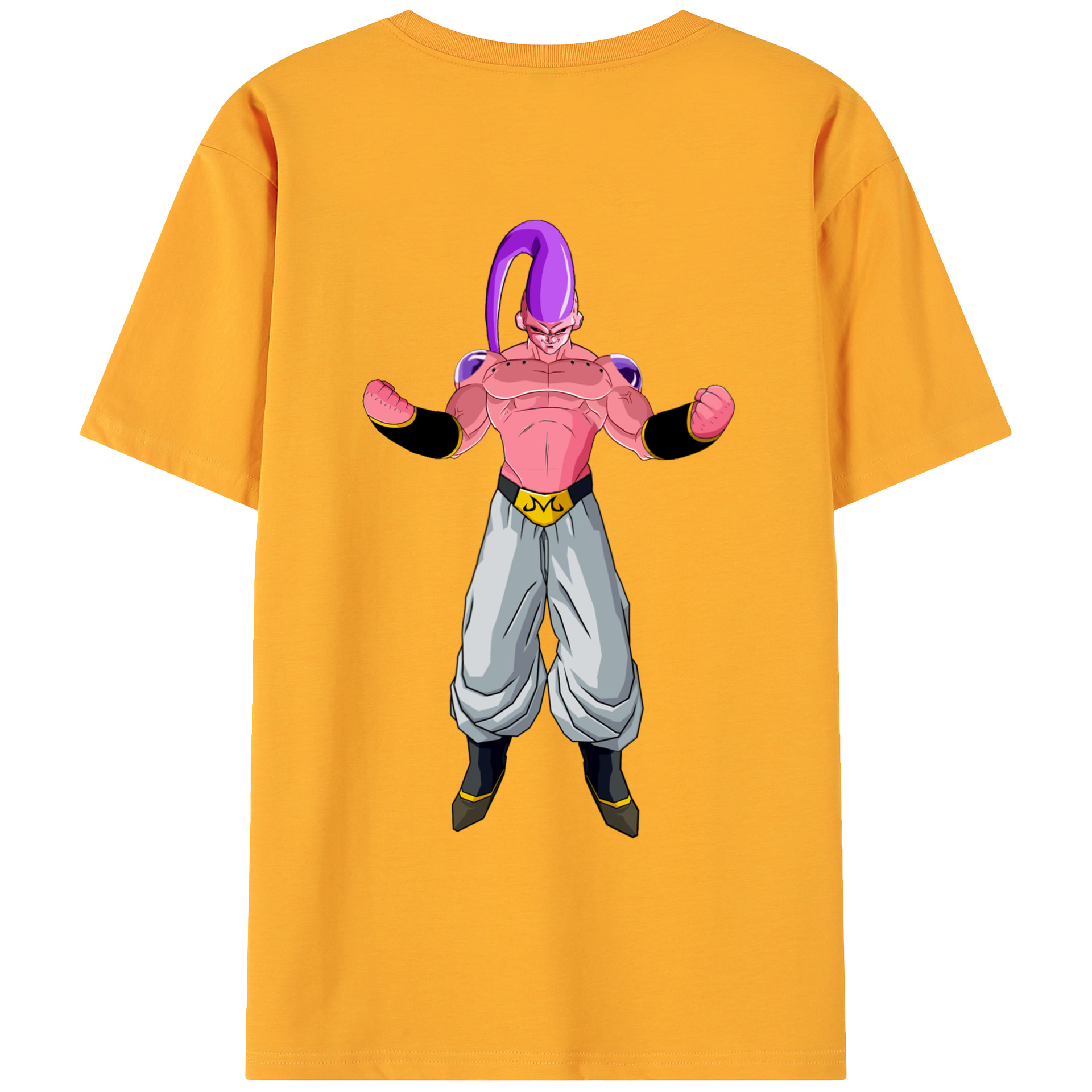 （画像用） ドラゴンボール 魔人ブウ DRAGON BALL Majin Buu 綿100％ メンズ半袖Tシャツ（バックプリント） 通気性