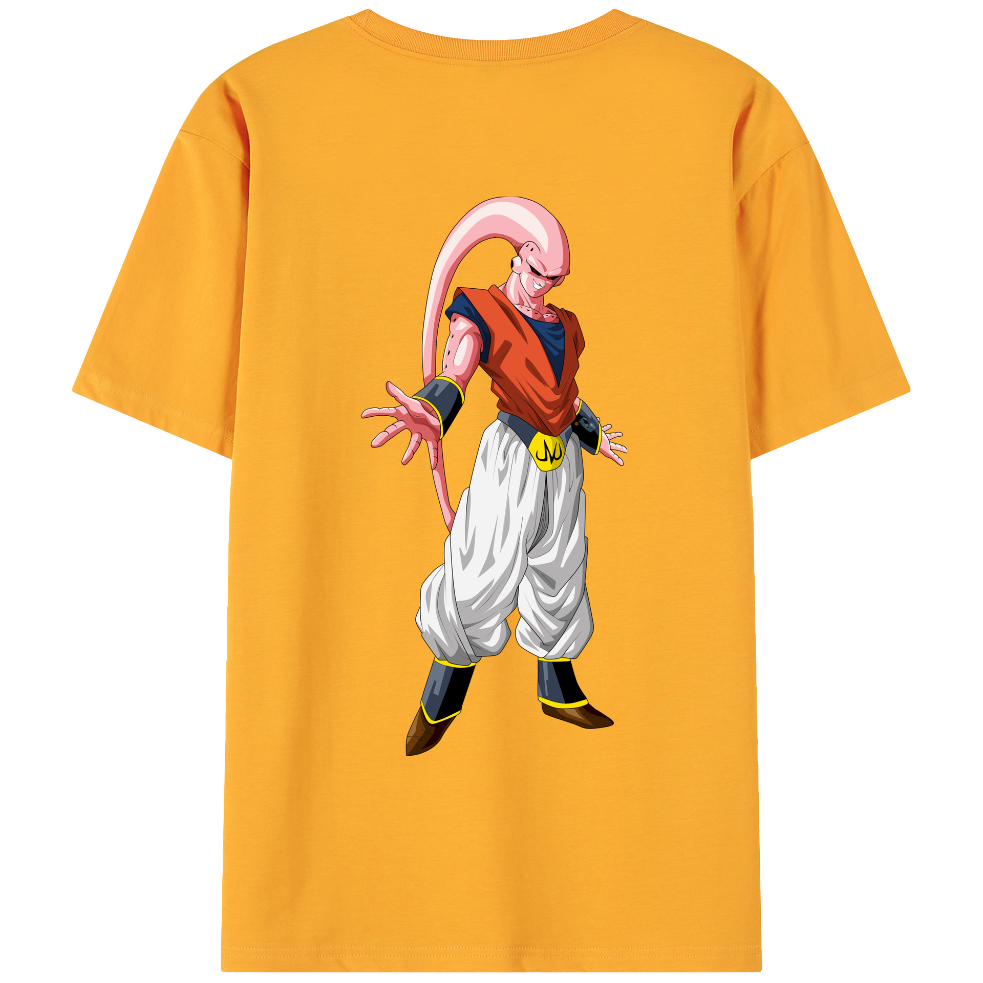（画像用） ドラゴンボール 魔人ブウ DRAGON BALL Majin Buu 綿100％ メンズ半袖Tシャツ（バックプリント） 通気性