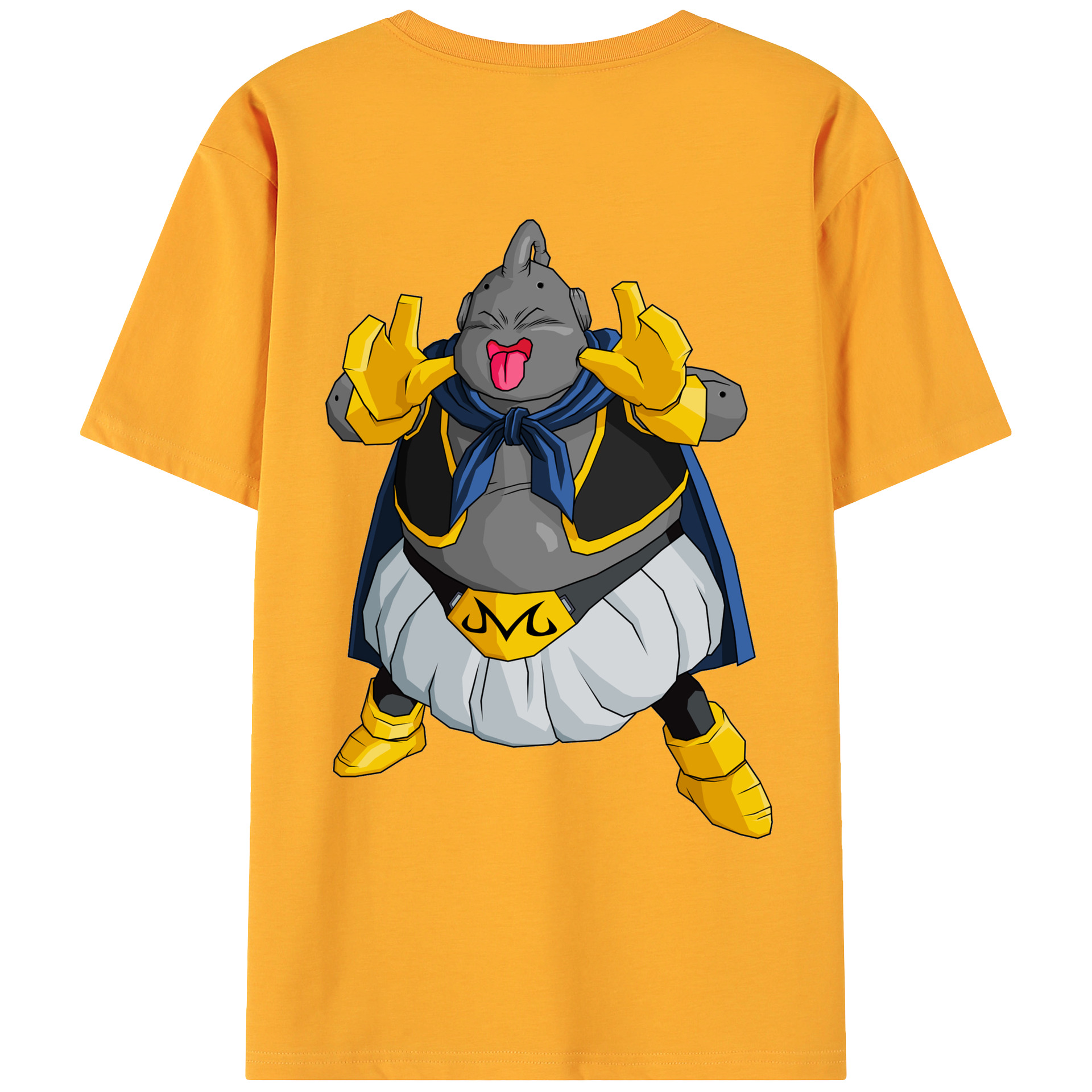 （画像用） ドラゴンボール 魔人ブウ DRAGON BALL Majin Buu 綿100％ メンズ半袖Tシャツ（バックプリント） 通気性