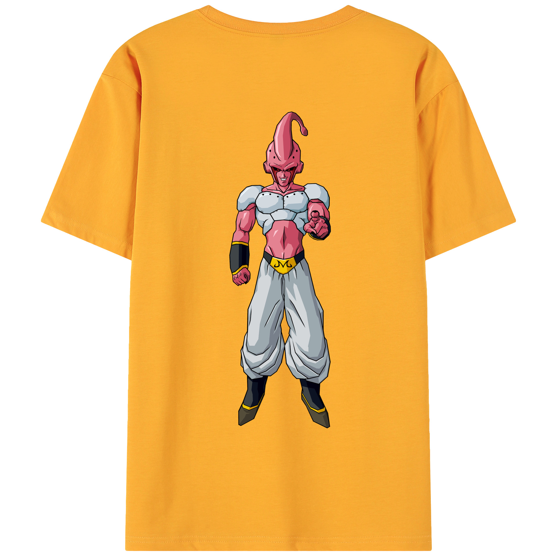 （画像用） ドラゴンボール 魔人ブウ DRAGON BALL Majin Buu 綿100％ メンズ半袖Tシャツ（バックプリント） 通気性