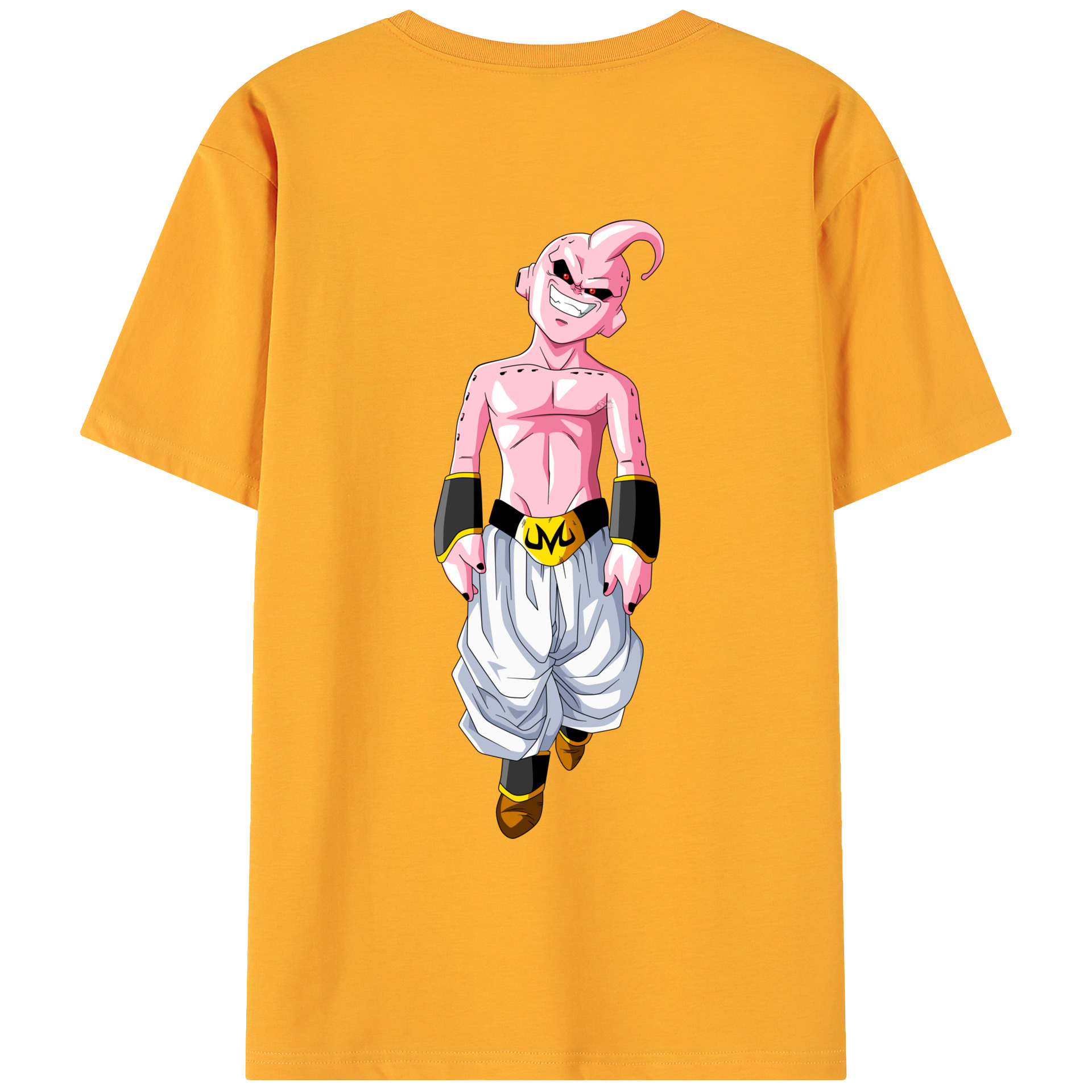 （画像用） ドラゴンボール 魔人ブウ DRAGON BALL Majin Buu 綿100％ メンズ半袖Tシャツ（バックプリント） 通気性