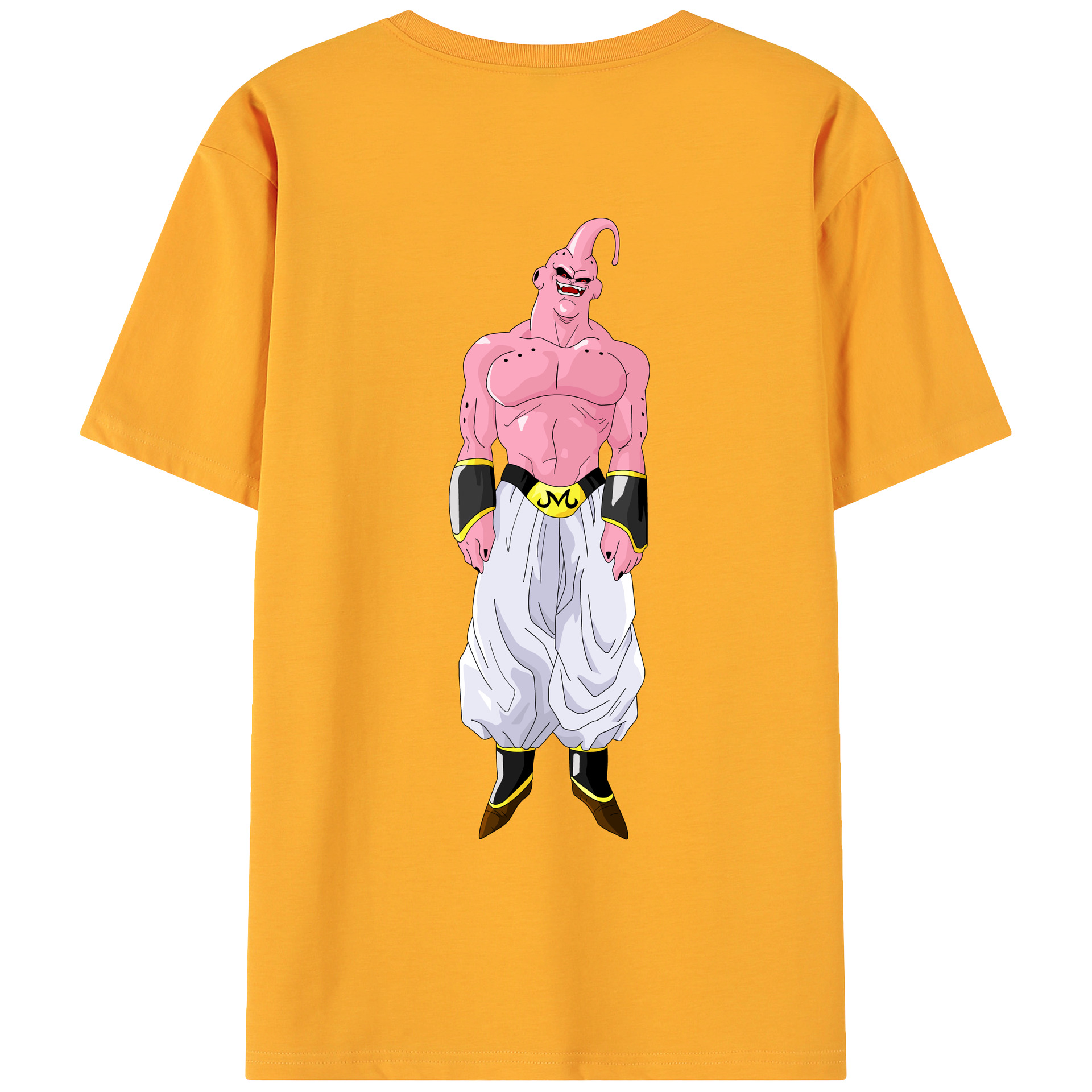 （画像用） ドラゴンボール 魔人ブウ DRAGON BALL Majin Buu 綿100％ メンズ半袖Tシャツ（バックプリント） 通気性