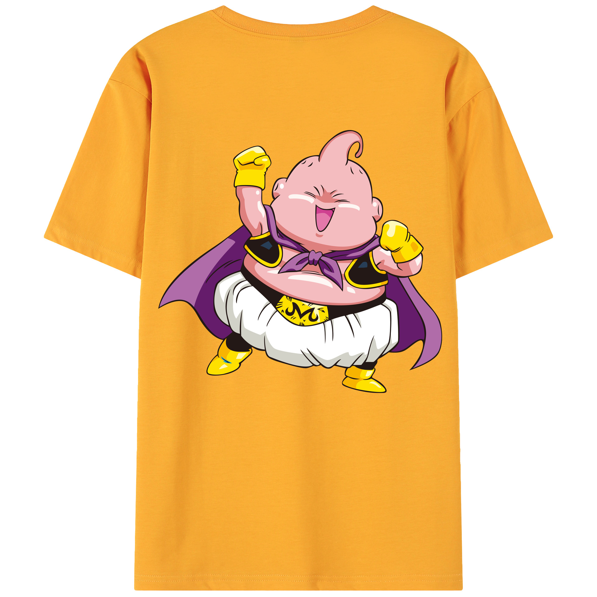 （画像用） ドラゴンボール 魔人ブウ DRAGON BALL Majin Buu 綿100％ メンズ半袖Tシャツ（バックプリント） 通気性