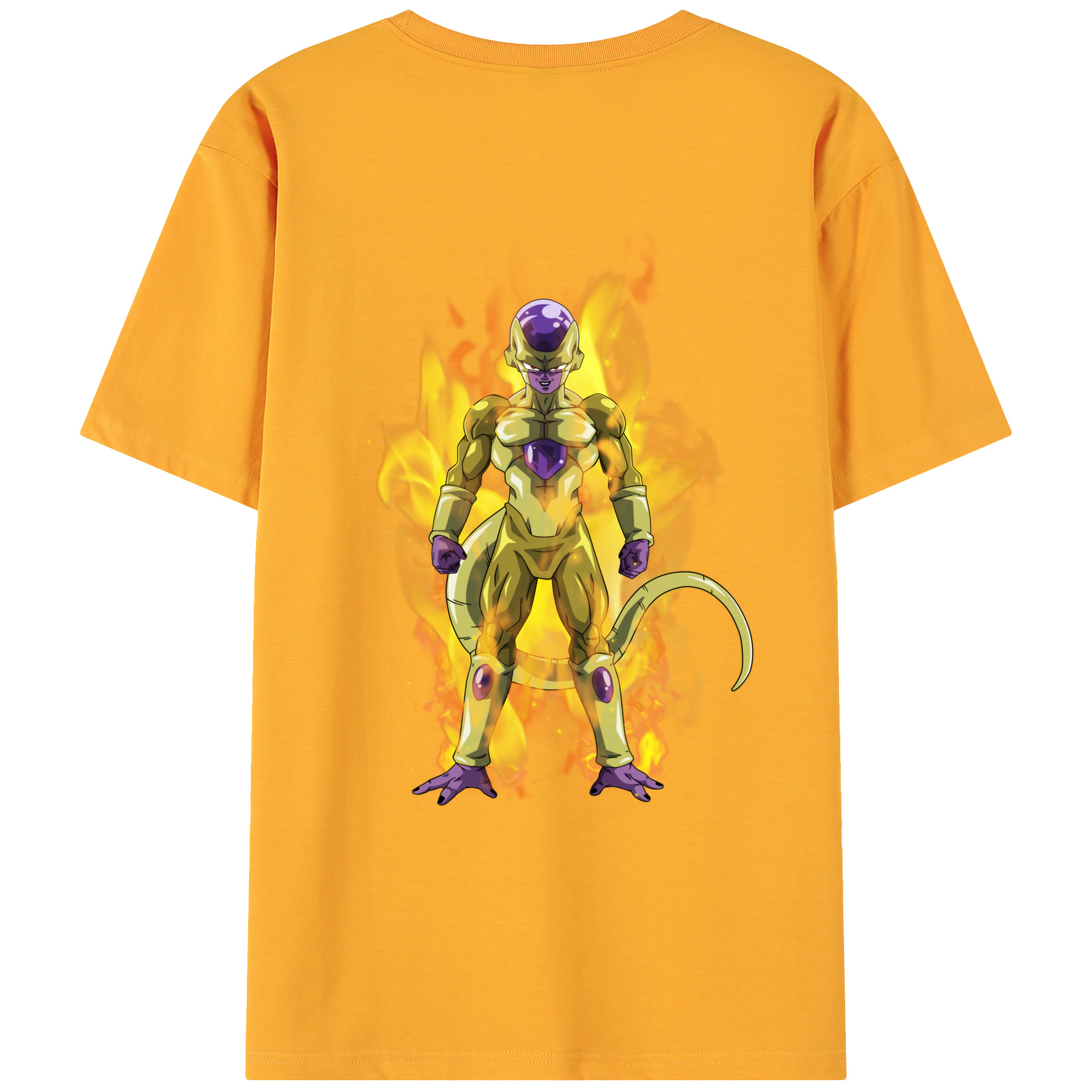 （画像用） ドラゴンボール フリーザ DRAGON BALL Frieza 綿100％ メンズ半袖Tシャツ（バックプリント） 通気性
