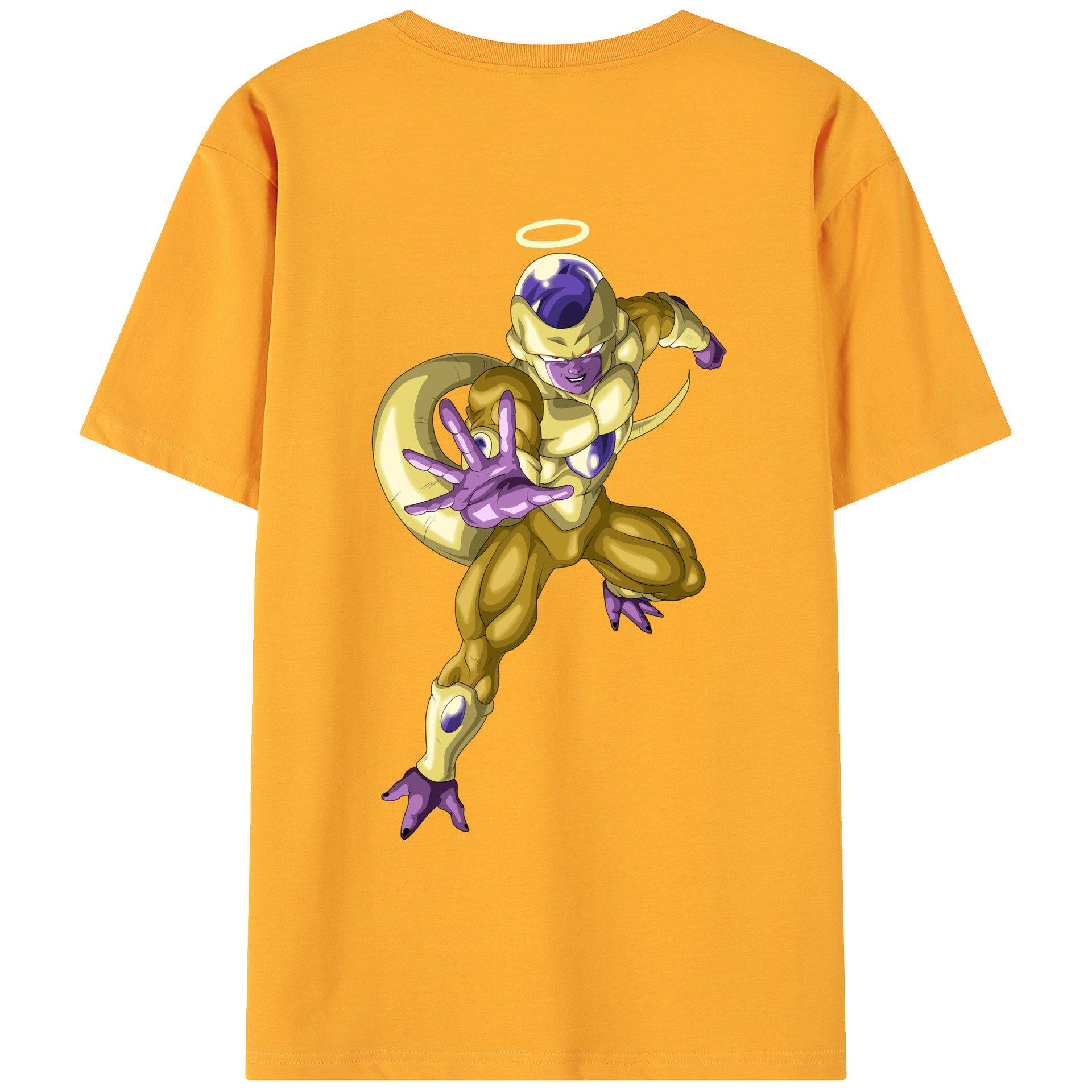 （画像用） ドラゴンボール フリーザ DRAGON BALL Frieza 綿100％ メンズ半袖Tシャツ（バックプリント） 通気性
