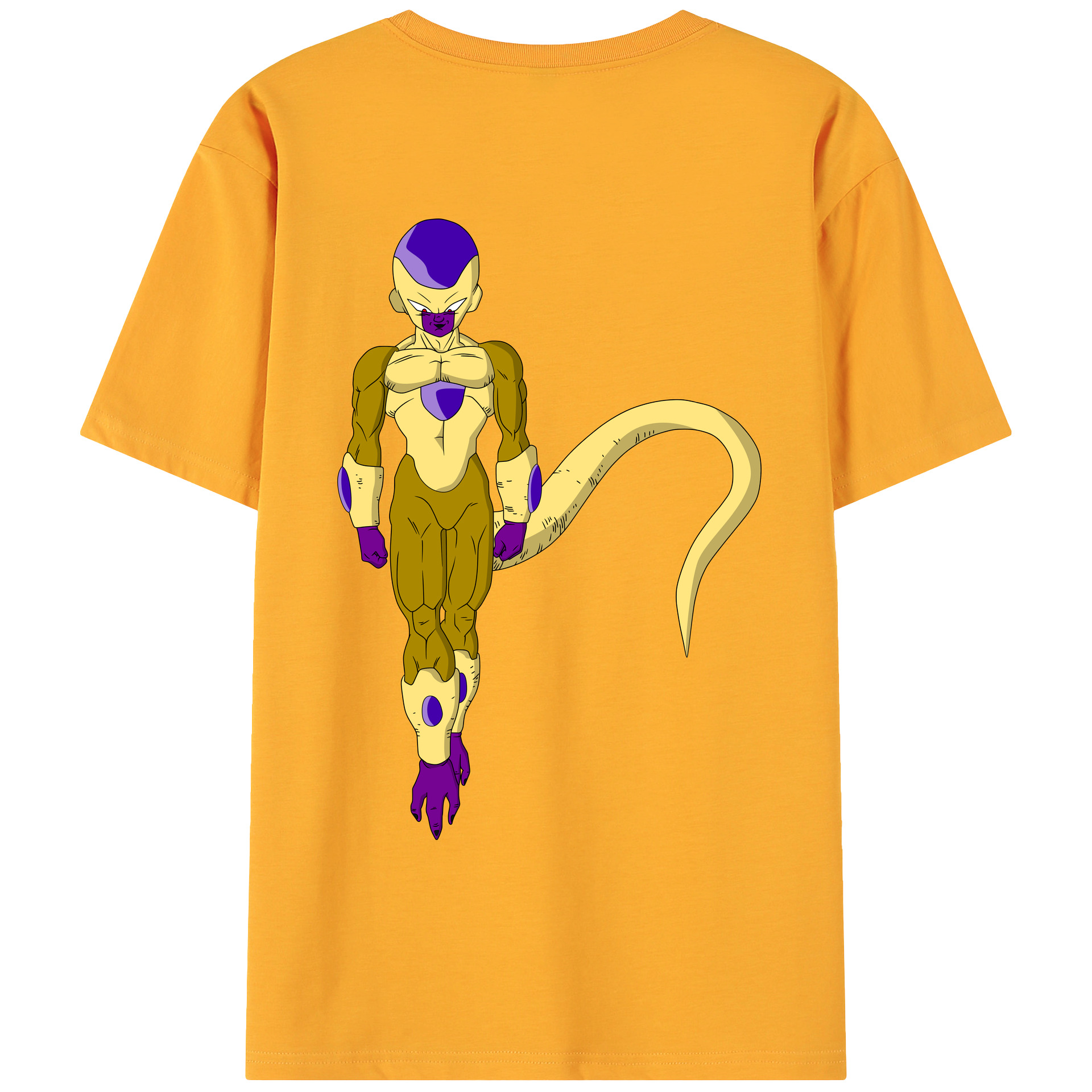 （画像用） ドラゴンボール フリーザ DRAGON BALL Frieza 綿100％ メンズ半袖Tシャツ（バックプリント） 通気性