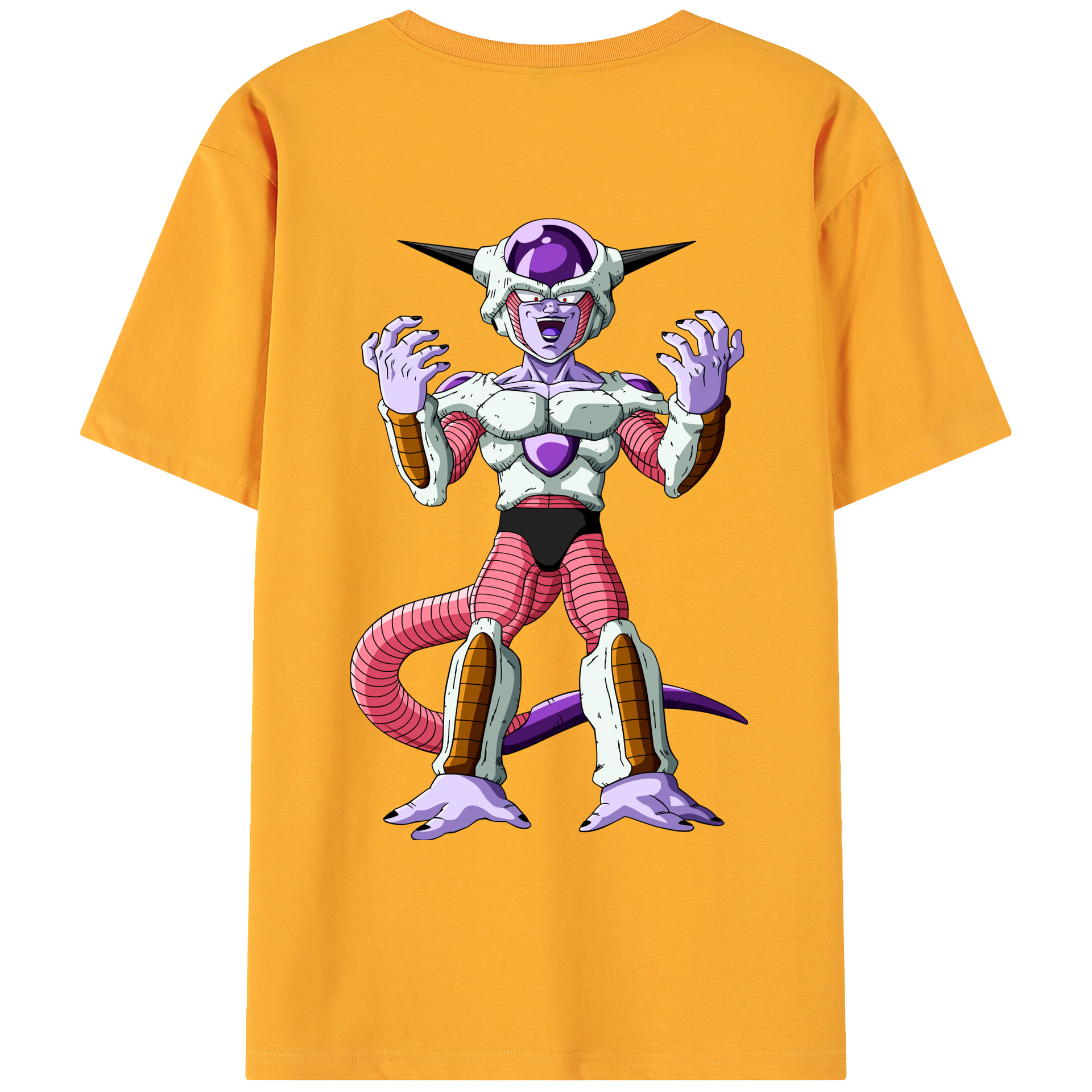 （画像用） ドラゴンボール フリーザ DRAGON BALL Frieza 綿100％ メンズ半袖Tシャツ（バックプリント） 通気性