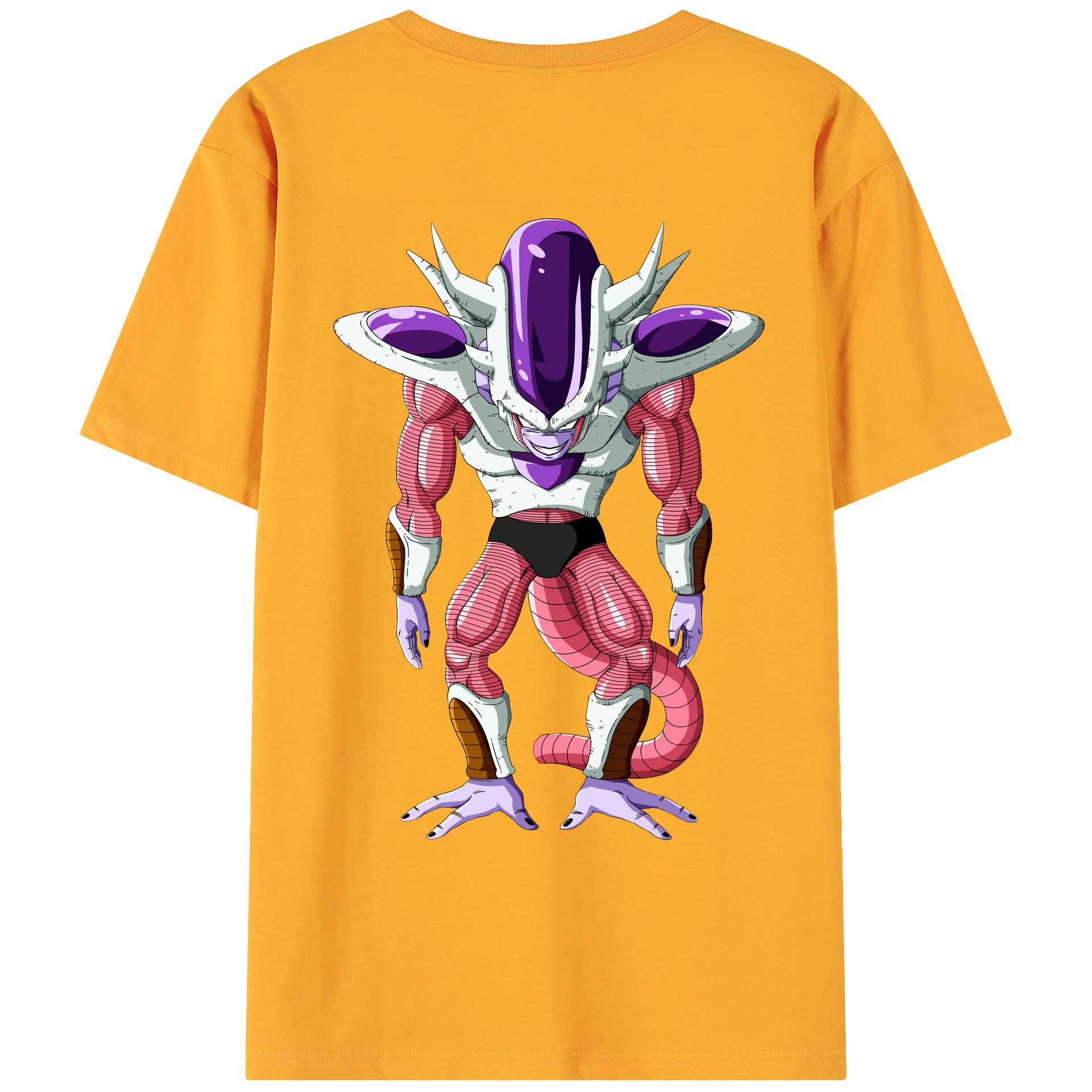 （画像用） ドラゴンボール フリーザ DRAGON BALL Frieza 綿100％ メンズ半袖Tシャツ（バックプリント） 通気性
