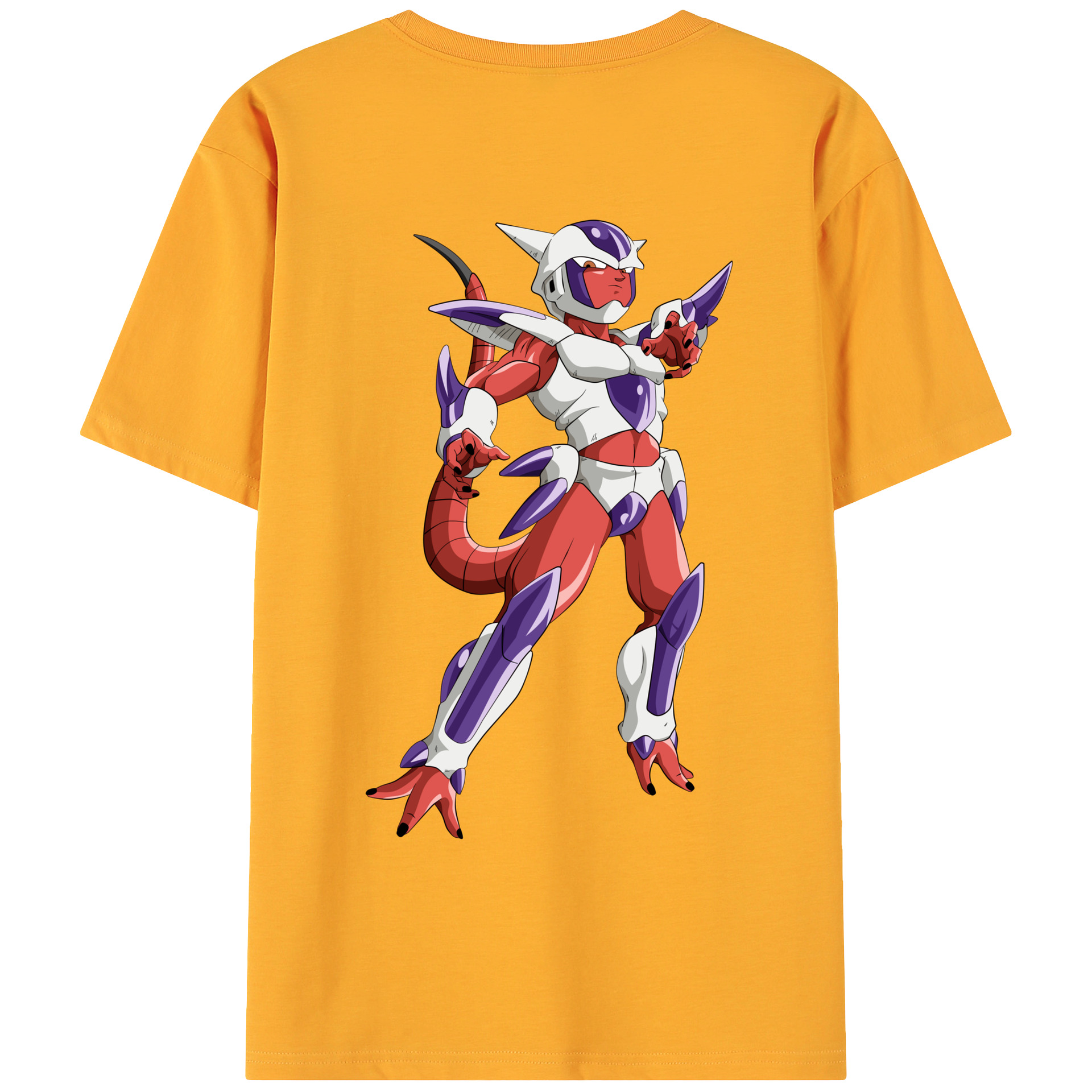 （画像用） ドラゴンボール フリーザ DRAGON BALL Frieza 綿100％ メンズ半袖Tシャツ（バックプリント） 通気性
