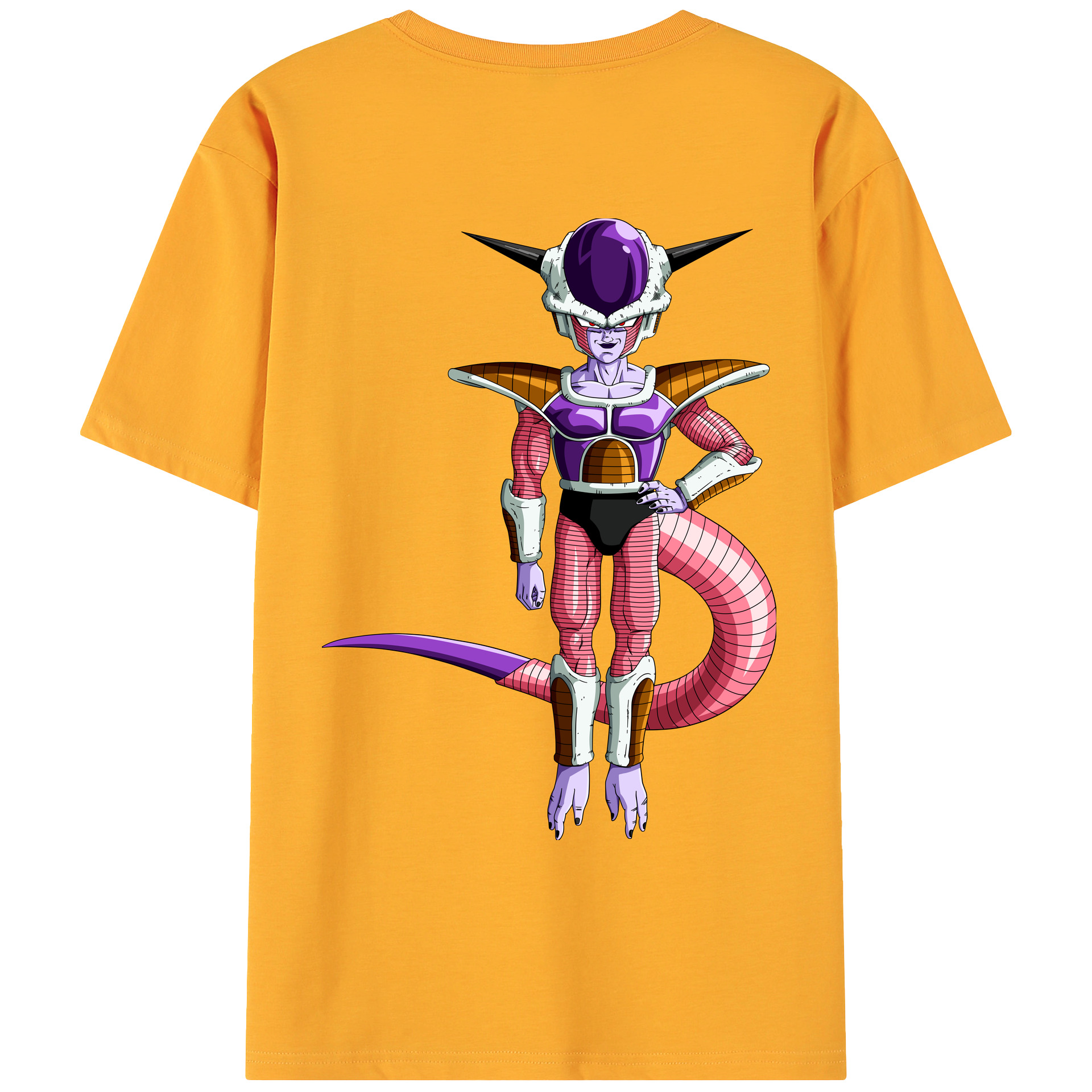 （画像用） ドラゴンボール フリーザ DRAGON BALL Frieza 綿100％ メンズ半袖Tシャツ（バックプリント） 通気性