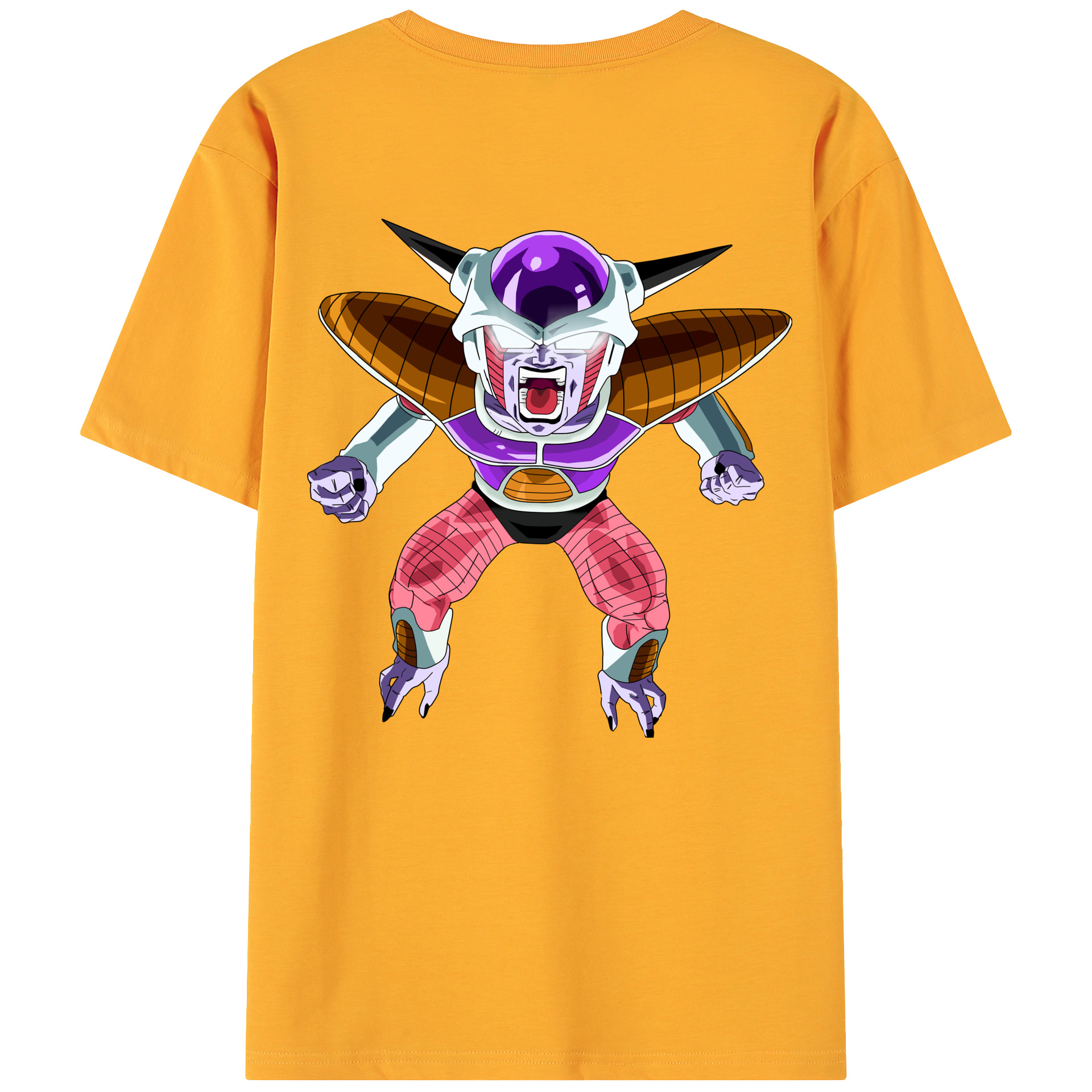 （画像用） ドラゴンボール フリーザ DRAGON BALL Frieza 綿100％ メンズ半袖Tシャツ（バックプリント） 通気性